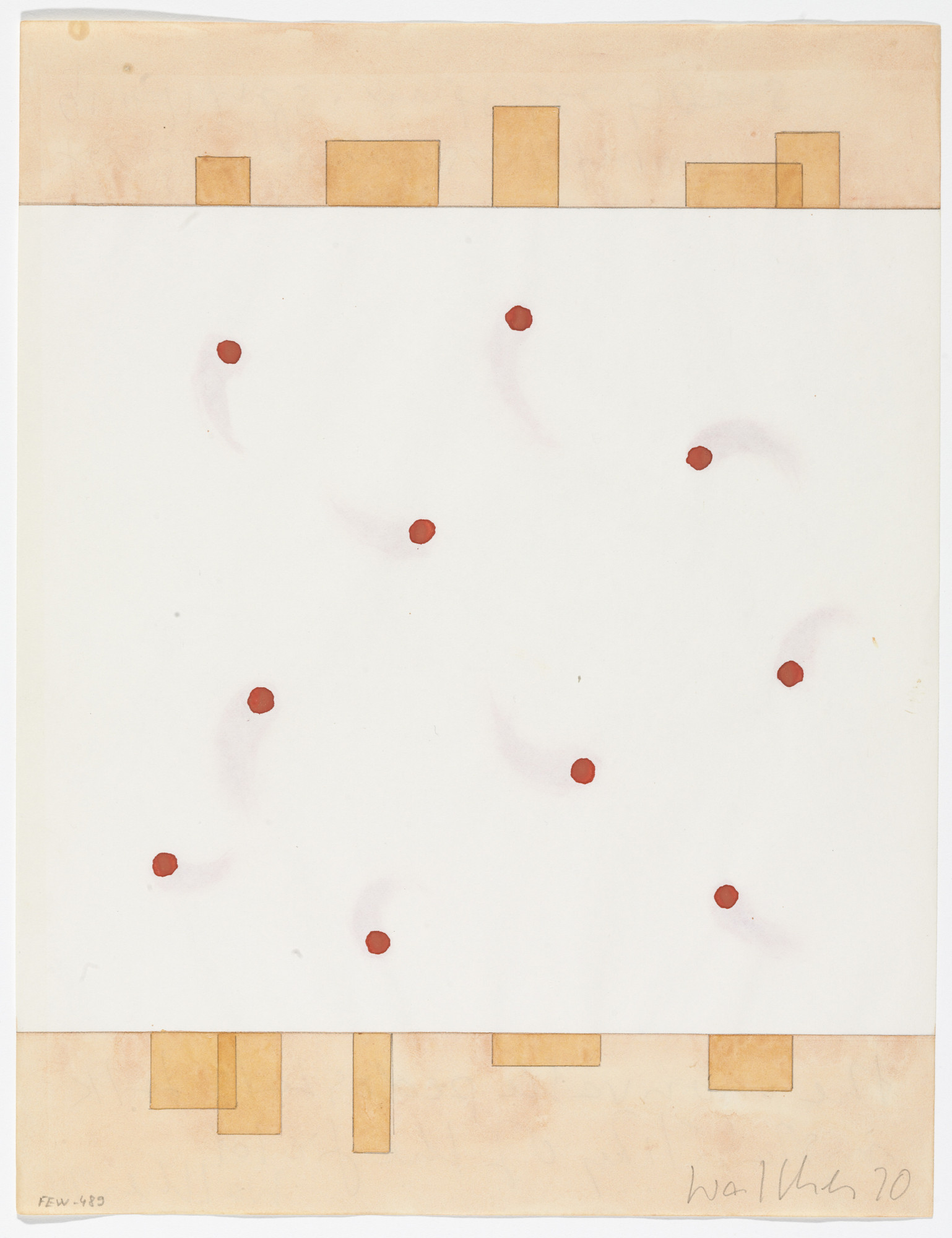 Franz Erhard Walther. Work Drawing: 10 x Place Distance Place