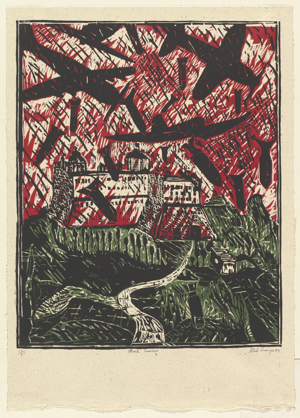 Italo Scanga. The Bombing of Monte Cassino. 1984