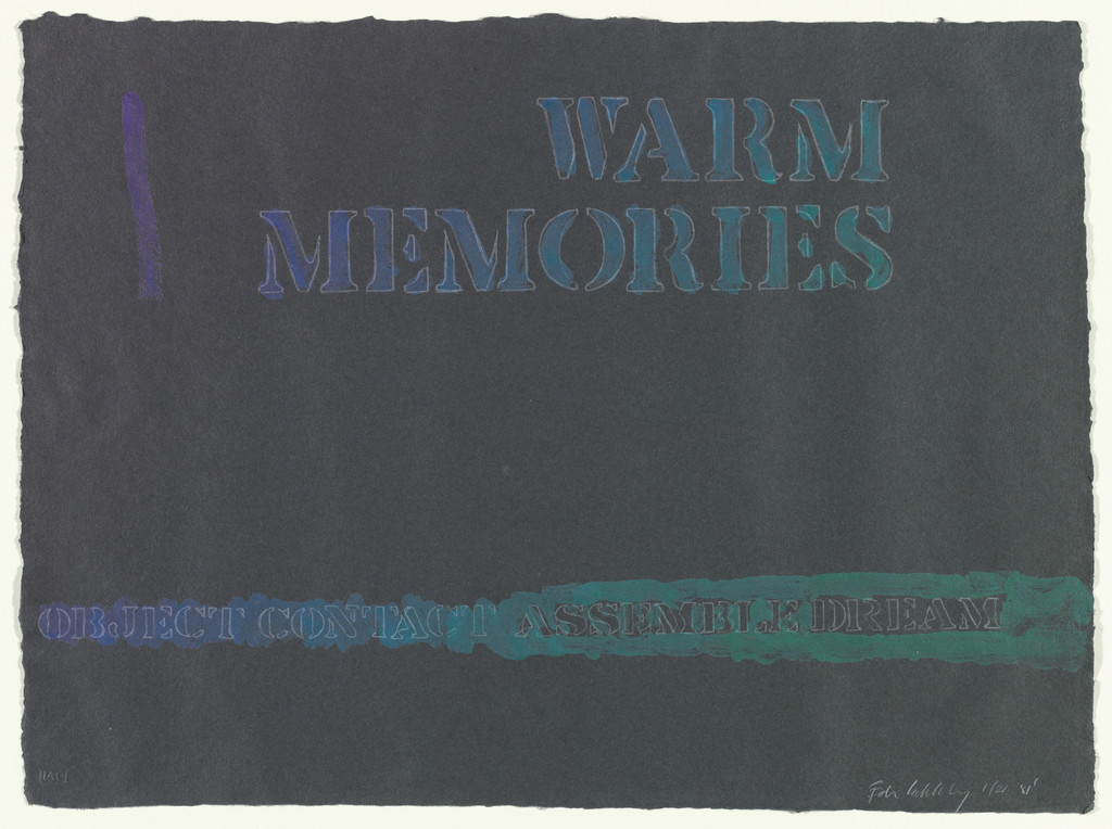 Warm Memories, Edwin Schlossberg, 1981