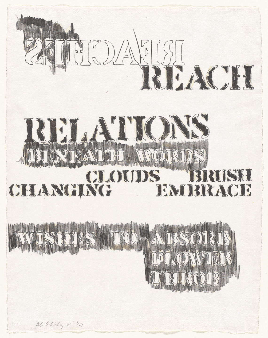 Edwin Schlossberg. Reaches Relations. 1981
