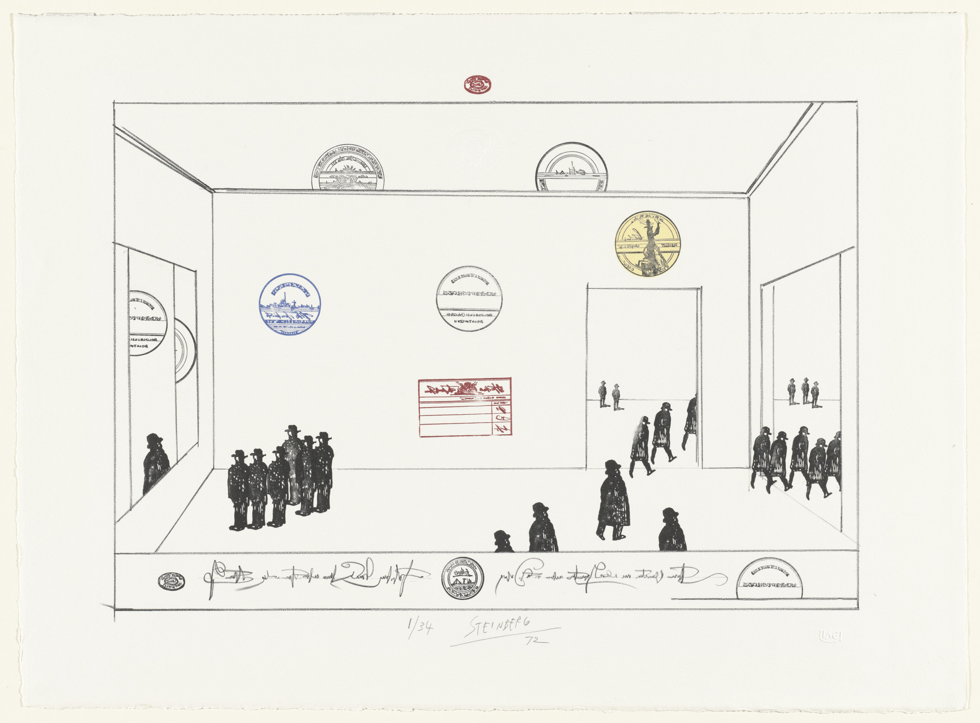 Saul Steinberg. The Museum. 1972 | MoMA