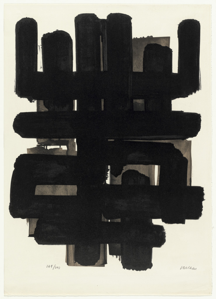 Lithograph No. 3, Pierre Soulages, (1957)