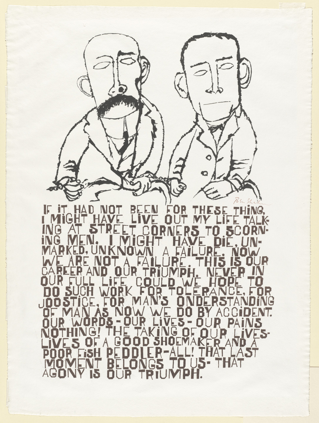 Ben Shahn. Passion of Sacco and Vanzetti. 1958