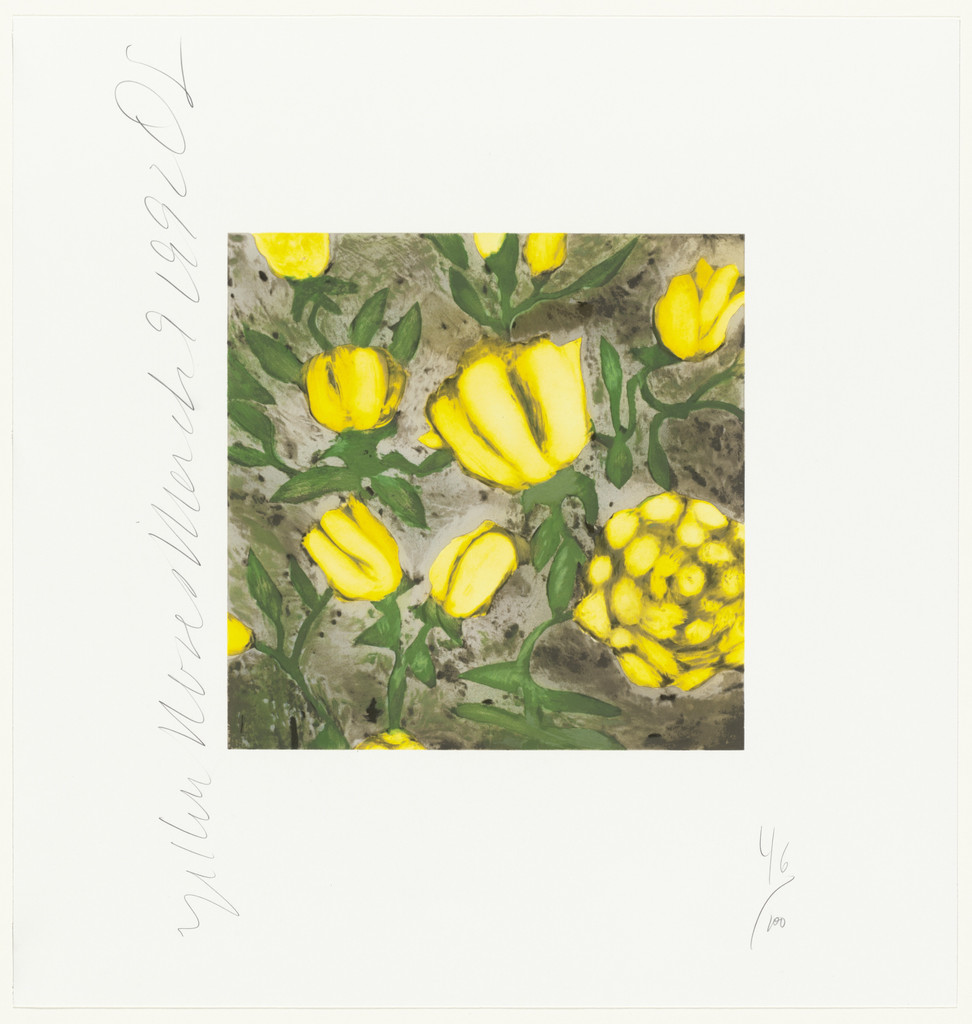 Yellow Roses, March 9, 1992, Donald Sultan, March 9, 1992.