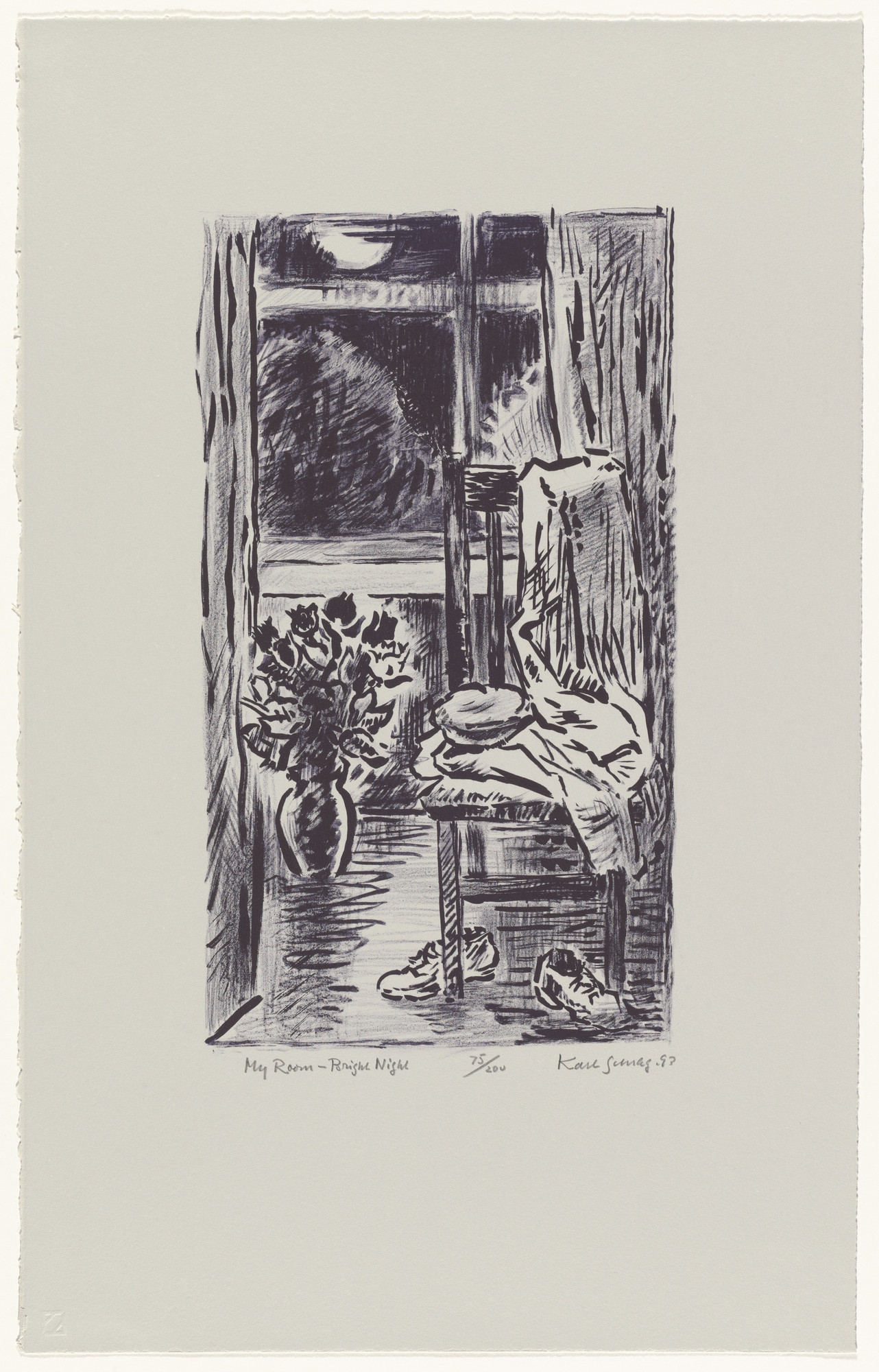 Karl Schrag. My Room-Bright Night