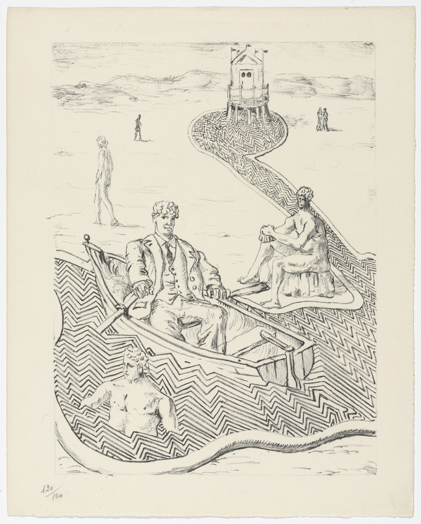 La Fuga Inspiegabile (The Inexplicable Escape) (plate, folio 16) from Mythologie