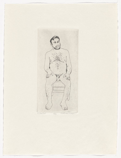 W. Seated from Selections from The Nude Man