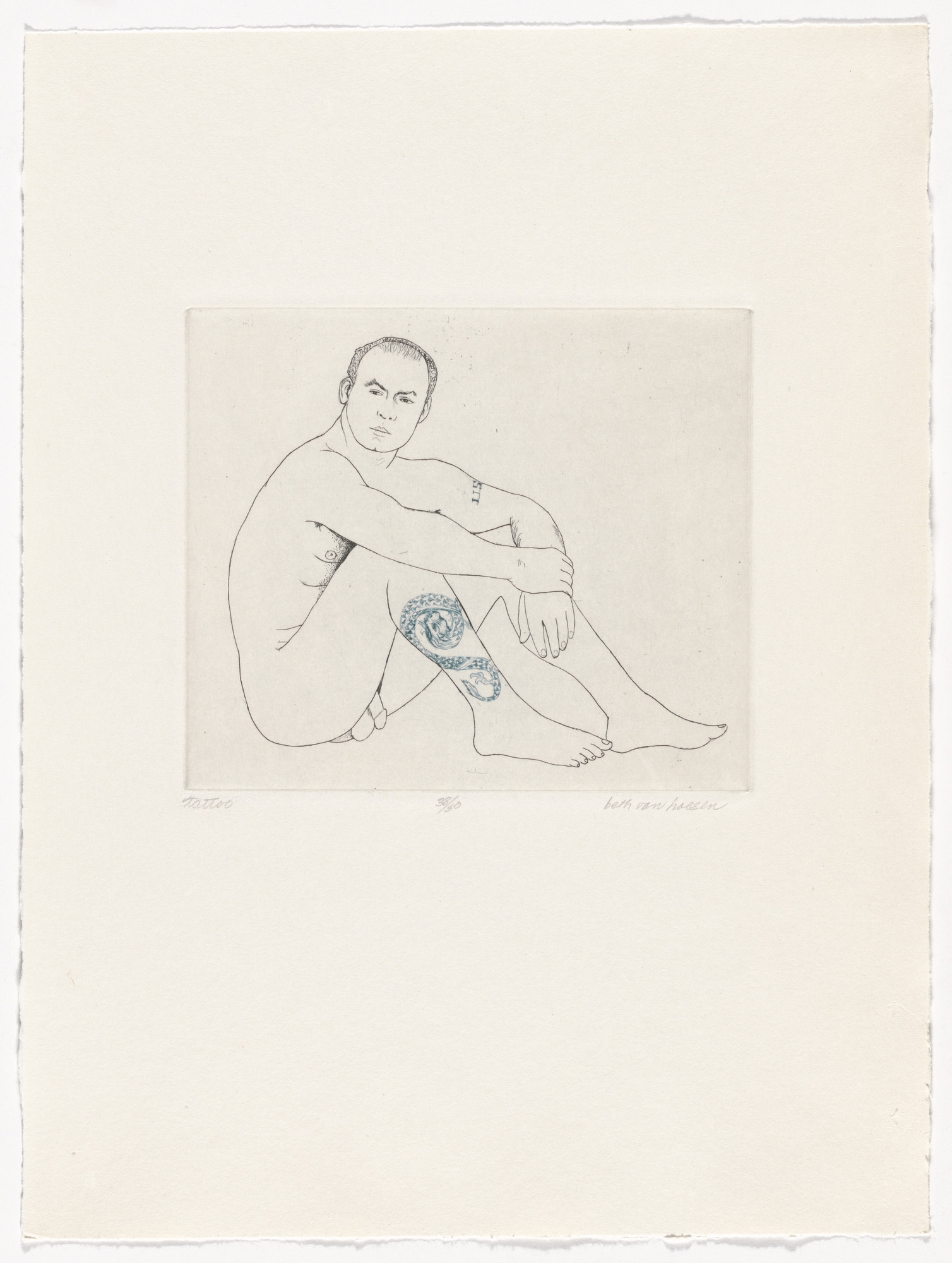 Beth Van Hoesen. Tattoo from Selections from The Nude Man