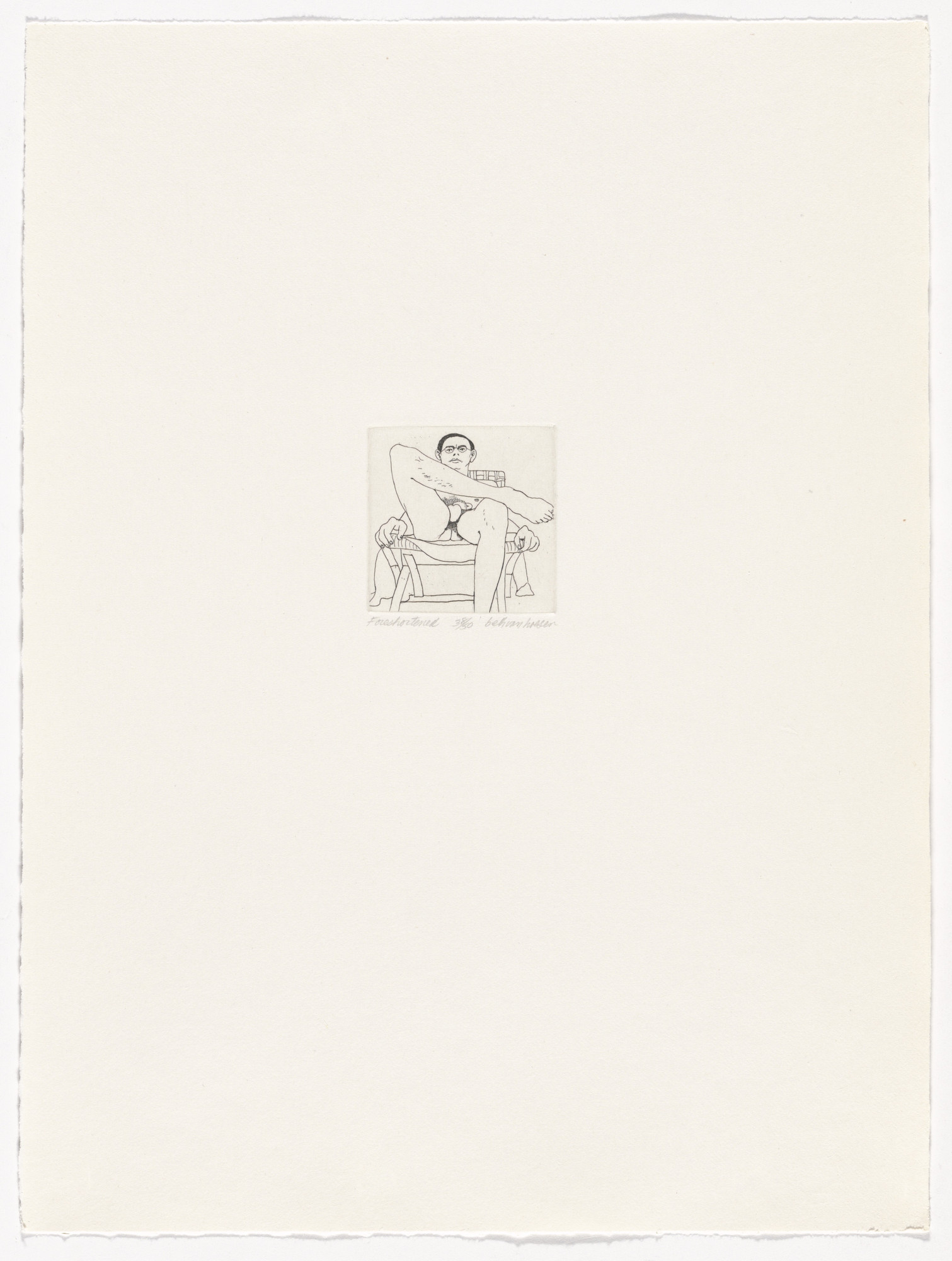Beth Van Hoesen. Foreshortened from Selections from The Nude Man