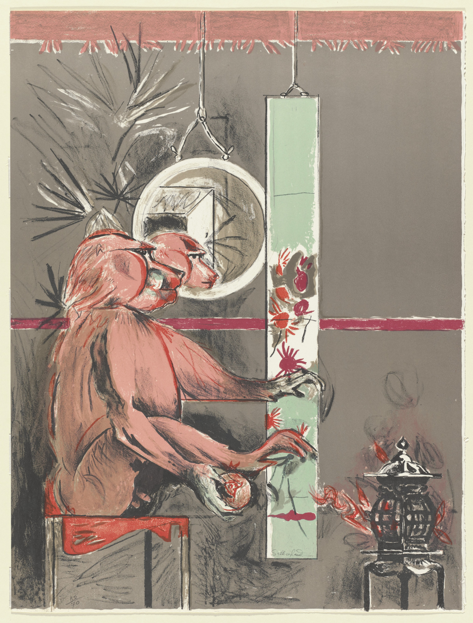 Graham Sutherland. Cyno Cephalus from the portfolio A Bestiary