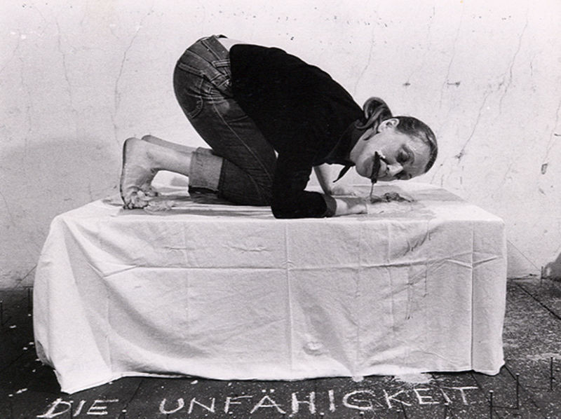 Valie Export. Asemie - die Unfähigkeit, sich durch Mienenspiel ausdrücken zu können (Asemie - The Inability to Express Oneself Through Facial Expression). 1973