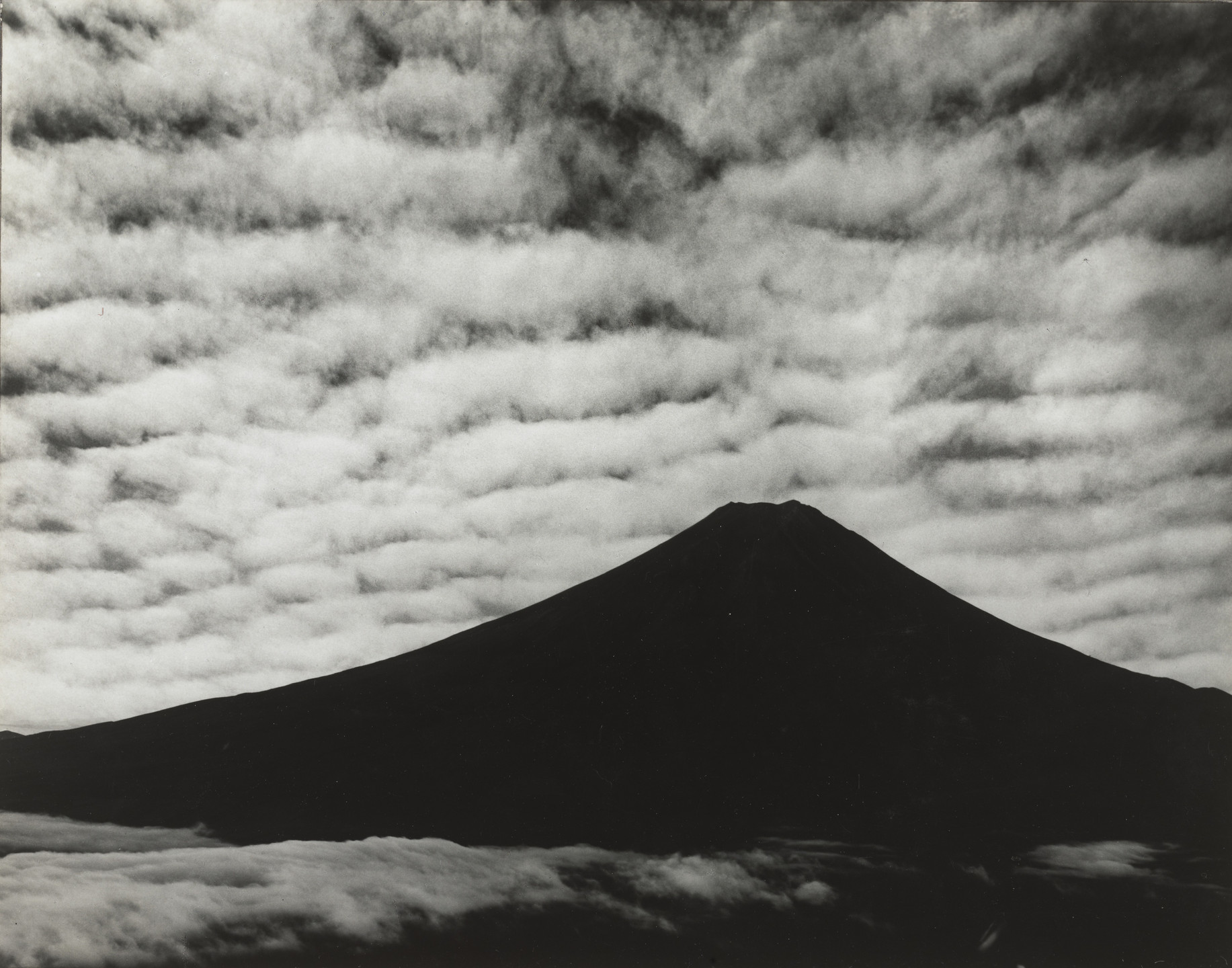 Koyo Okada. Fuji in the Evening Sun. September 1948