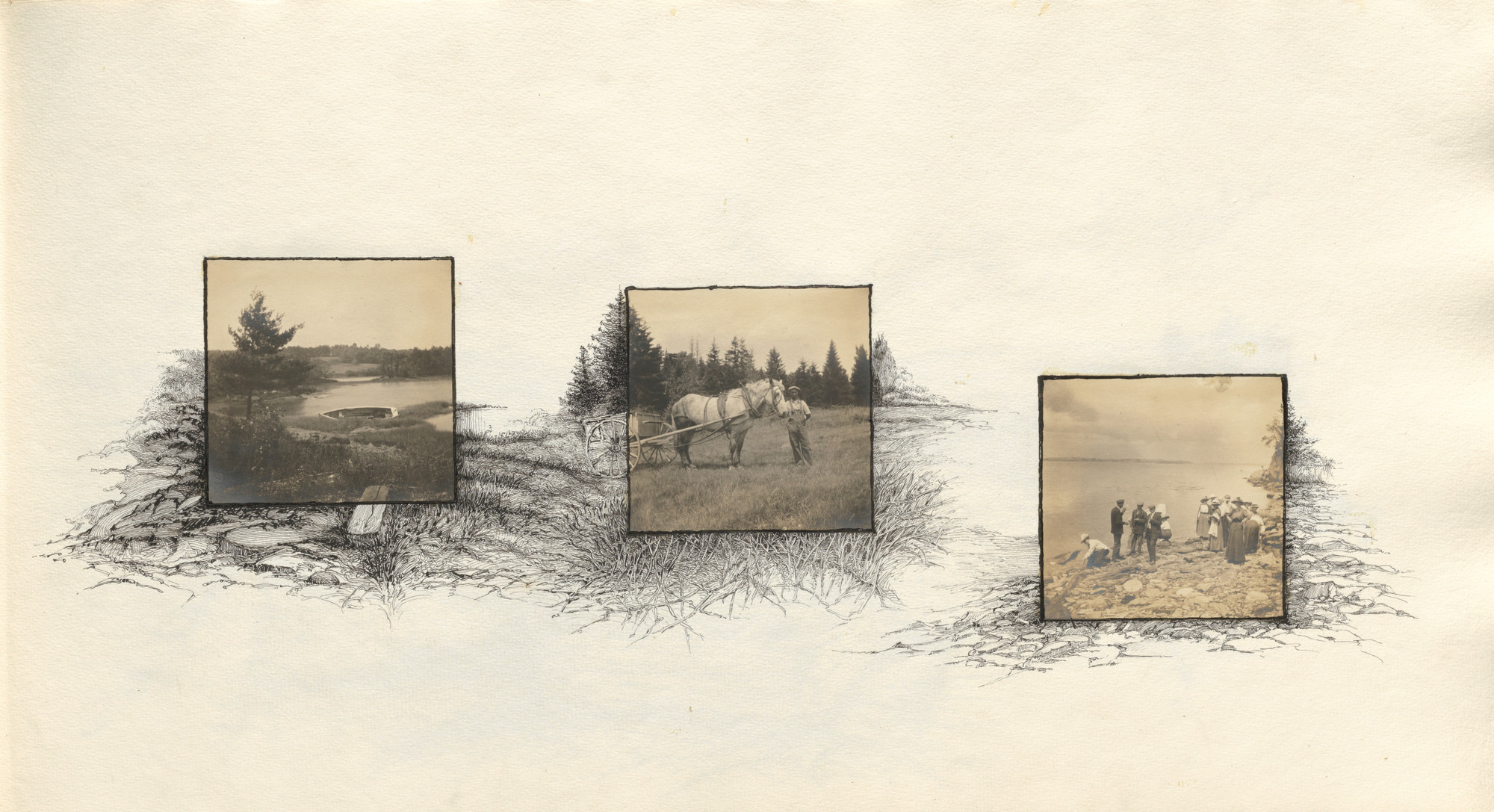 Charles Norman Sladen. Untitled (page from album titled "July 1913")
