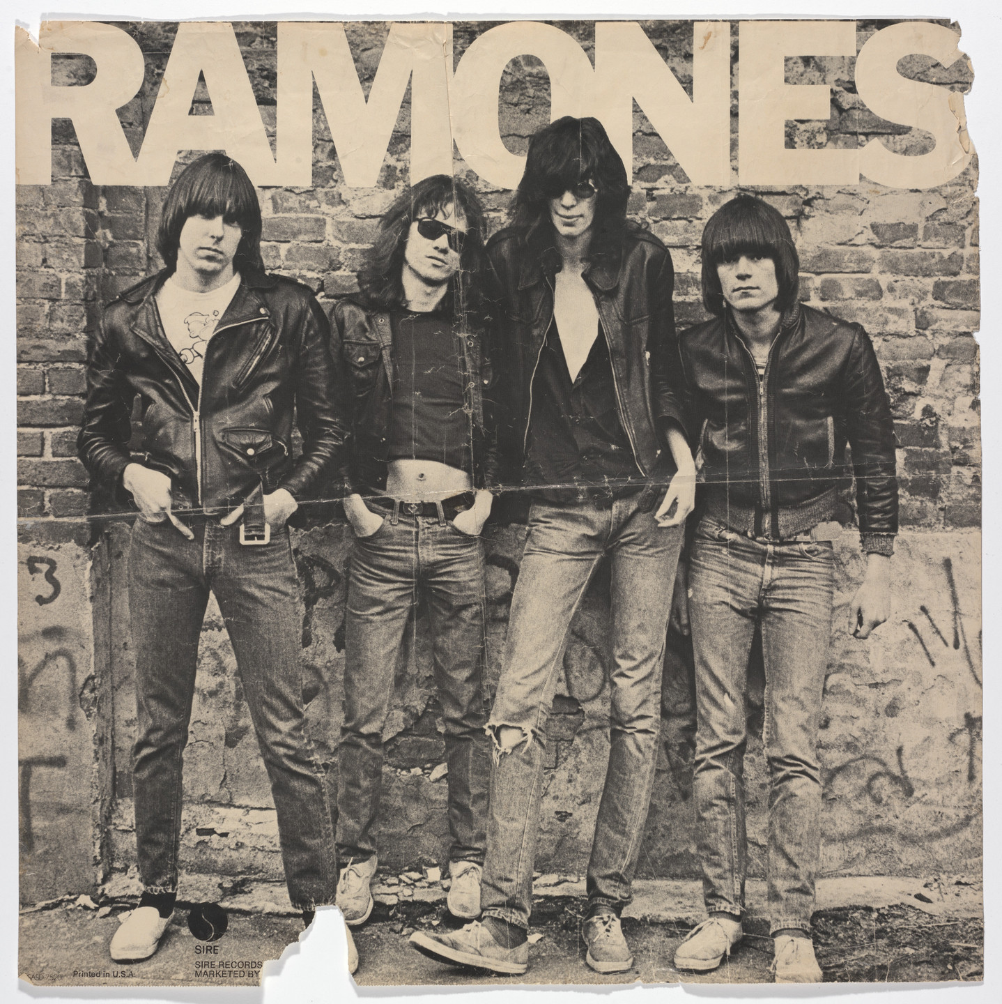 Arturo Vega, Roberta Bayley. Ramones, Debut LP (Poster for album distributed by Sire Records, New York). 1976