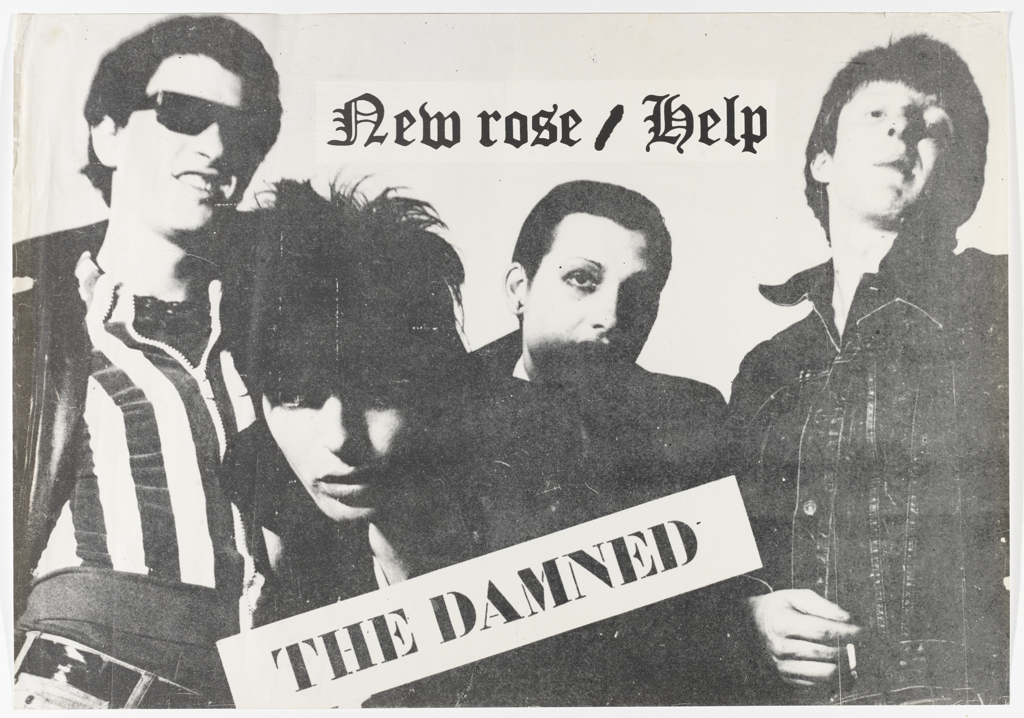 Unidentified Designer. The Damned, New Rose/Help