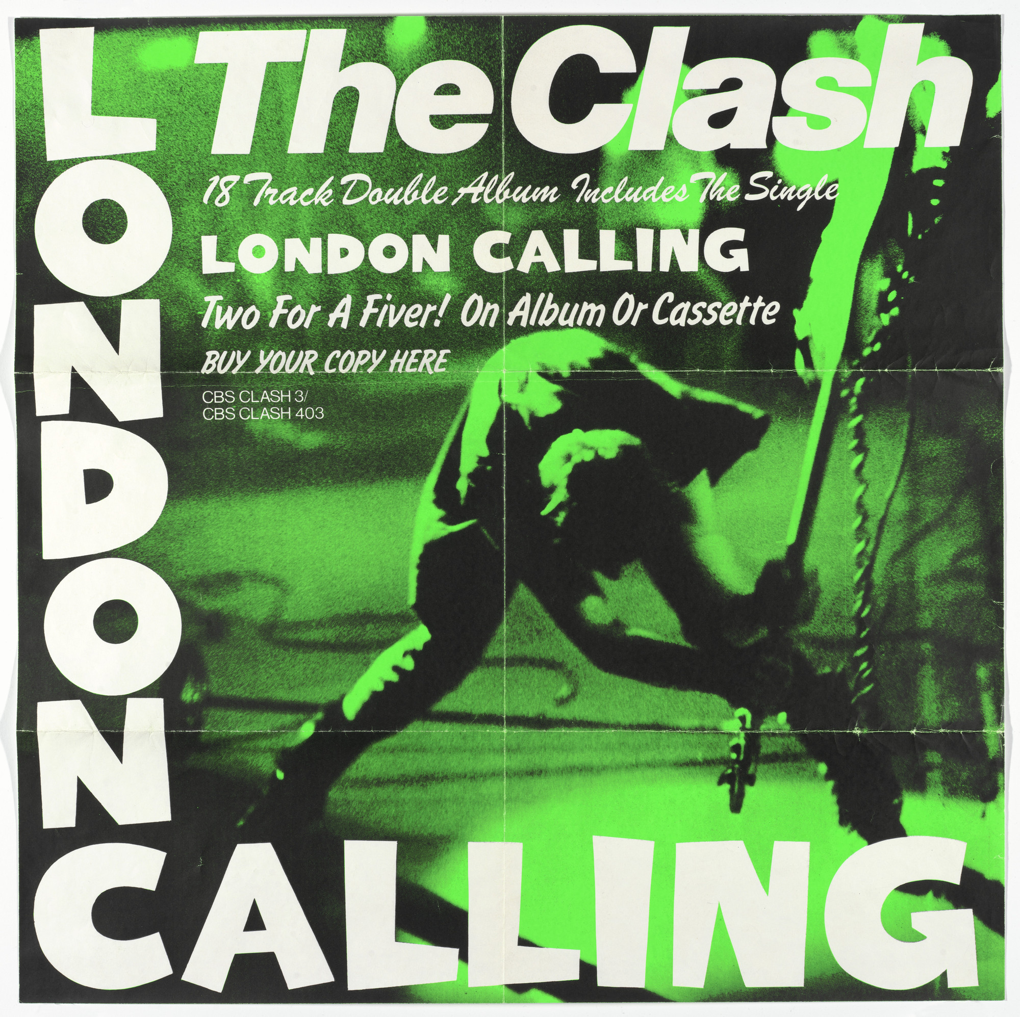 Ray Lowry Pennie Smith The Clash London Calling Poster For Album Distributed By Columbia Cbs Records New York 1979 Moma