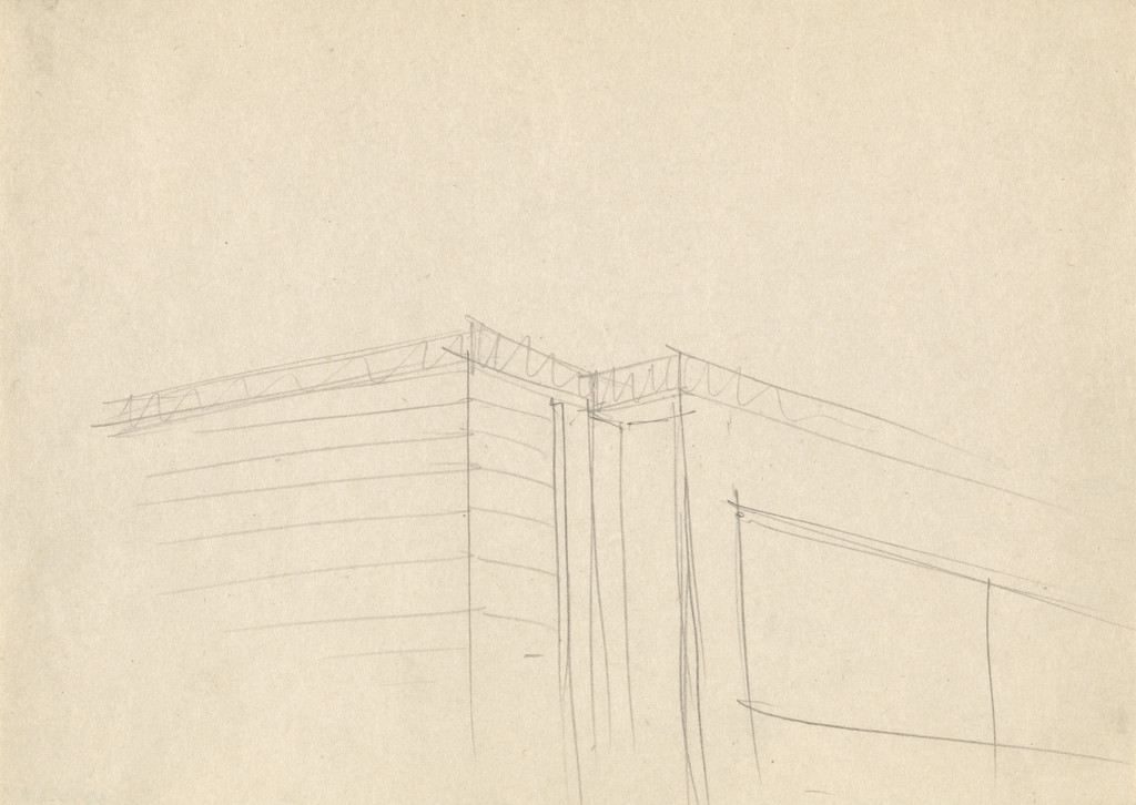 IIT Metallurgical and Chemical Engineering Building (Perlstein Hall), Chicago, Illinois, Corner.  Exterior perspective