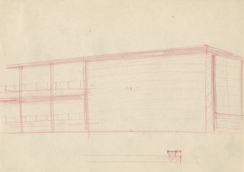 IIT Metallurgical and Chemical Engineering Building (Perlstein Hall), Chicago, Illinois, Exterior perspective