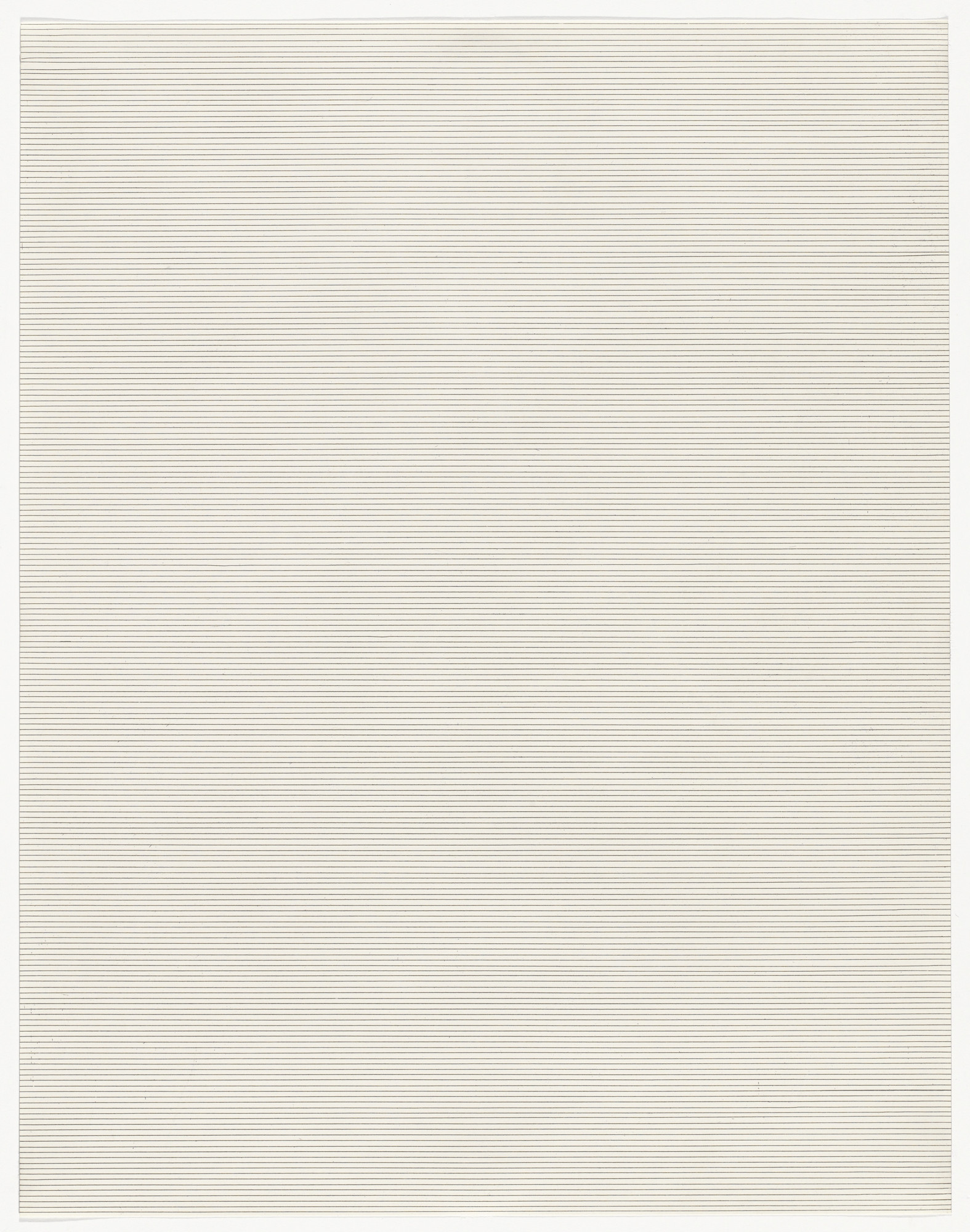 Sol LeWitt. Unitled from Straight, Not-Straight and Broken Lines in All Horizontal Combinations (Three Kinds of Lines & All Their Combinations)
