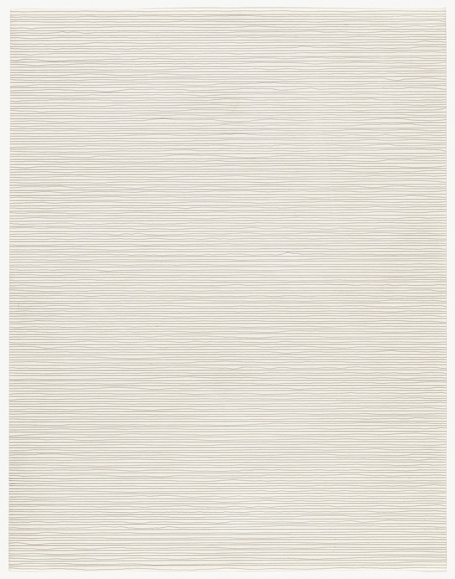Sol LeWitt. Untitled from Straight, Not-Straight and Broken Lines in All Horizontal Combinations (Three Kinds of Lines & All Their Combinations)
