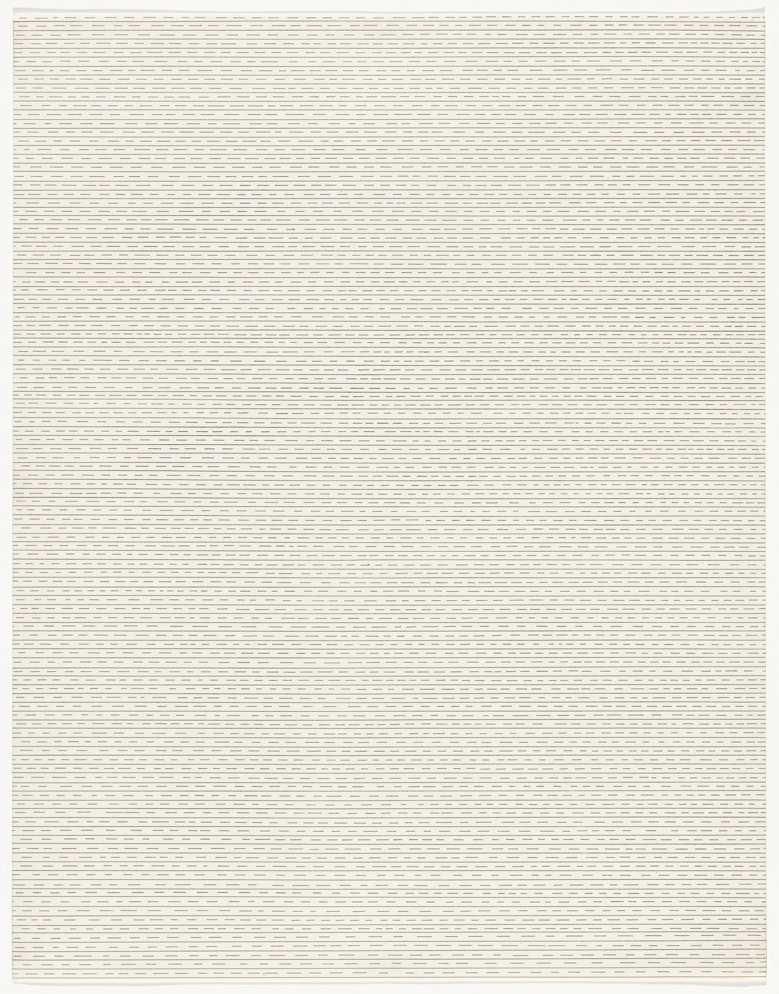 Sol LeWitt. Untitled from Straight, Not-Straight and Broken Lines in All Horizontal Combinations (Three Kinds of Lines & All Their Combinations)
