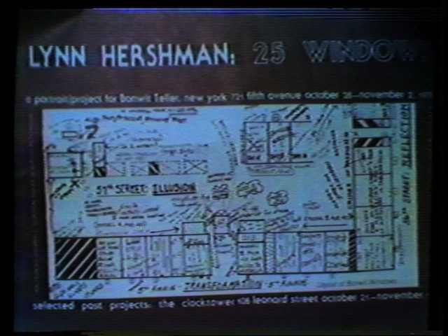 Lynn Hershman Leeson. 25 Windows: A Portrait of Bonwit Teller. 1976