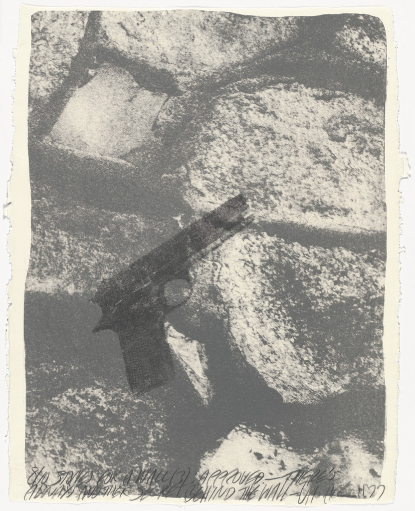 Stones for a Wall (3) from Stones for a Wall, Vito Acconci, 1977