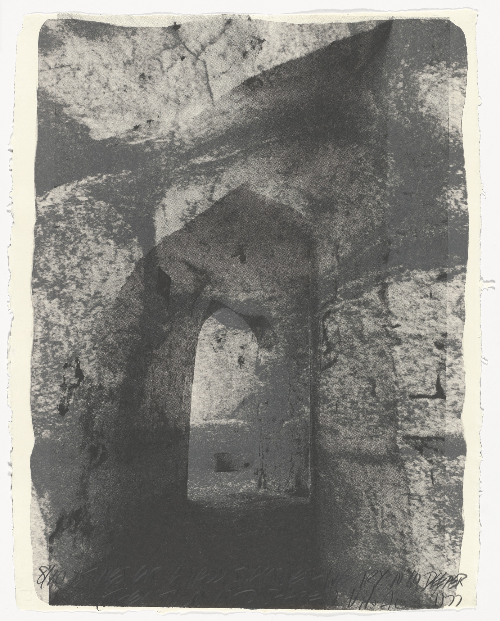 Vito Acconci. Stones for a Wall (5) from Stones for a Wall