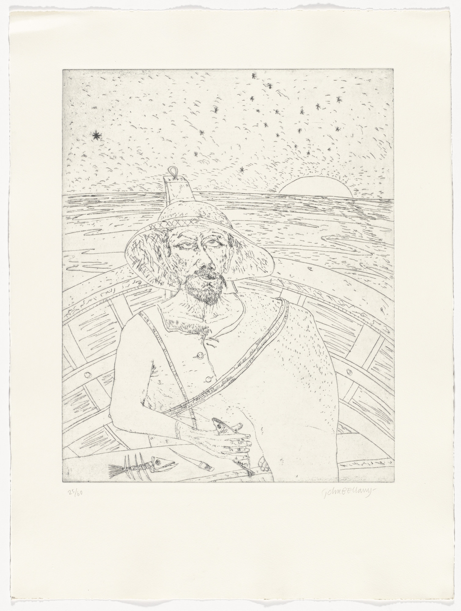 John Bellany. Untitled from The Old Man and the Sea