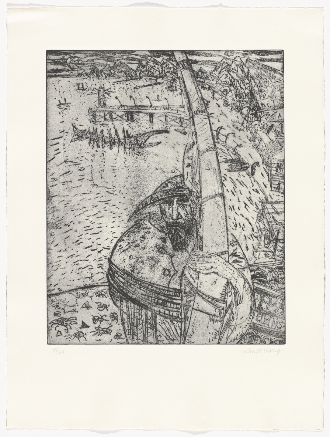 John Bellany. Untitled from The Old Man and the Sea. 1987