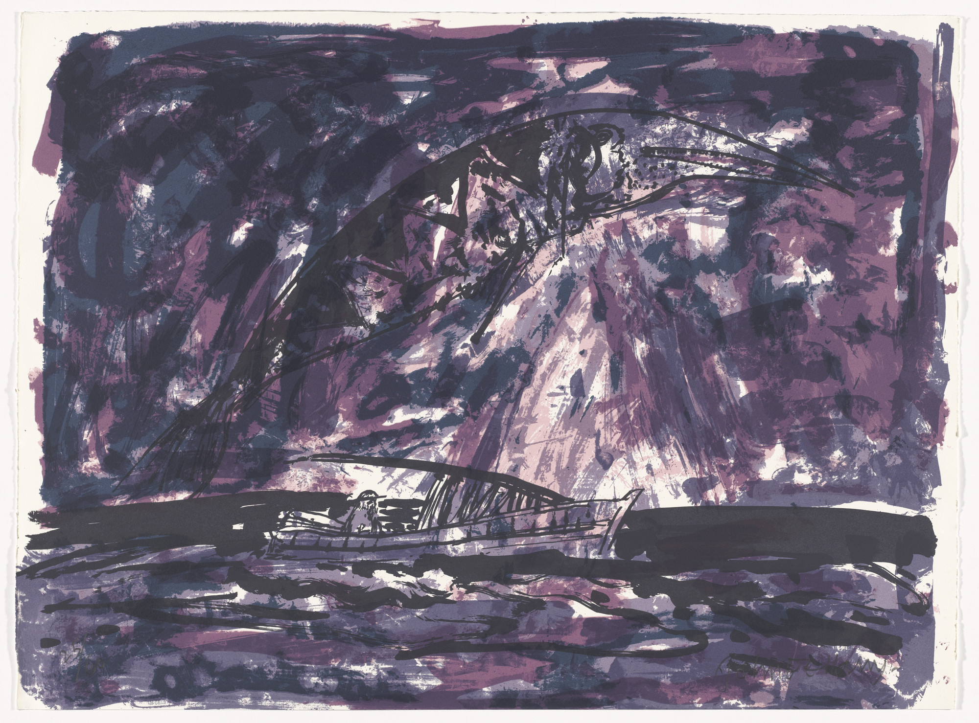 John Bellany. Untitled from The Old Man and the Sea