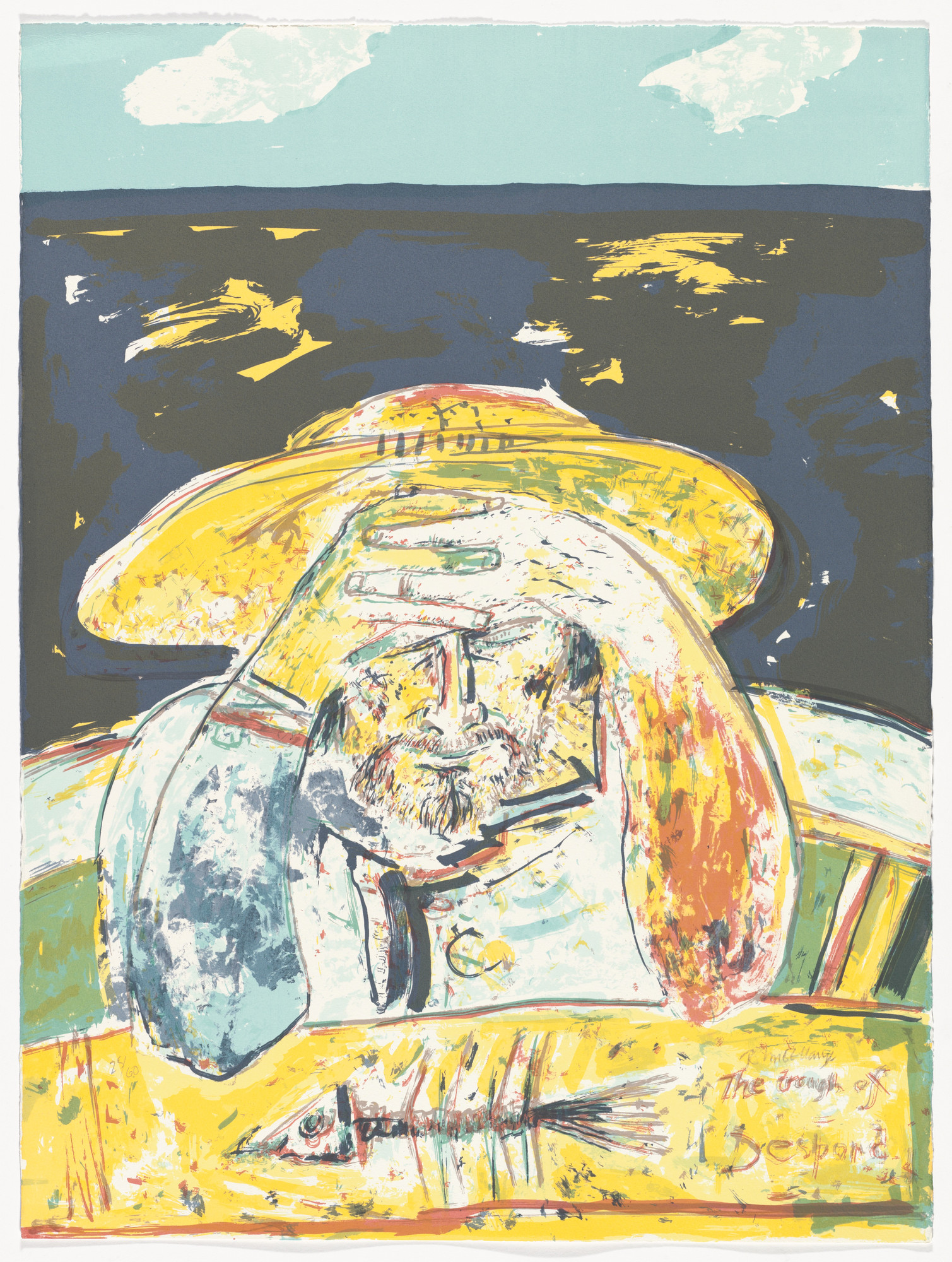 John Bellany. Untitled from The Old Man and the Sea