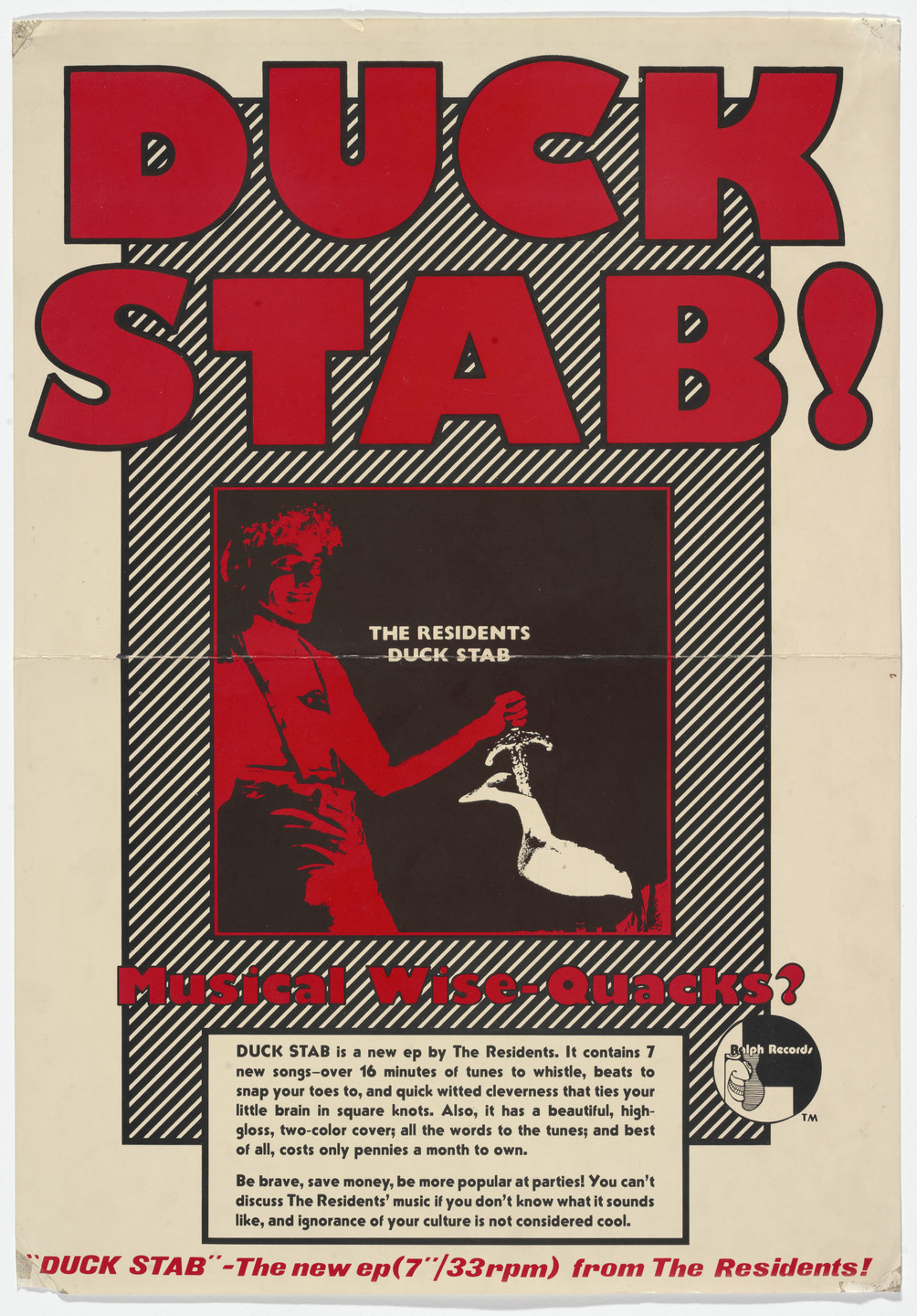 Unknown Designer. The Residents, Duck Stab!. 1978