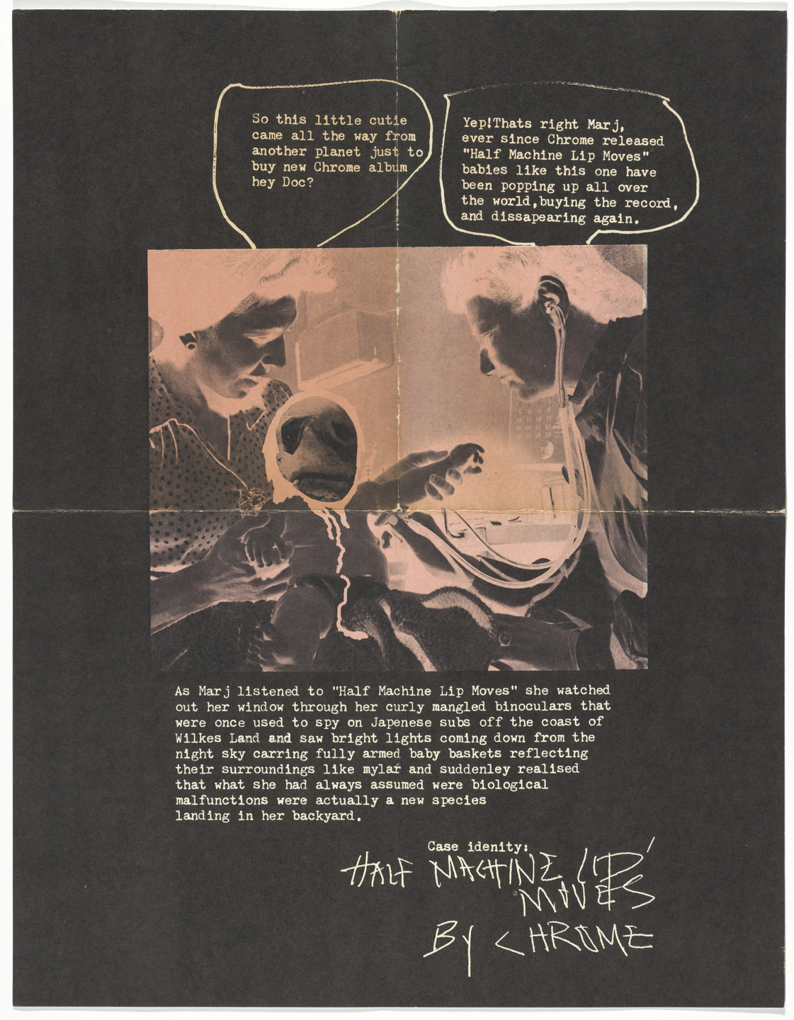 Unknown Designer. Chrome, Half Machine Lip Moves. 1979