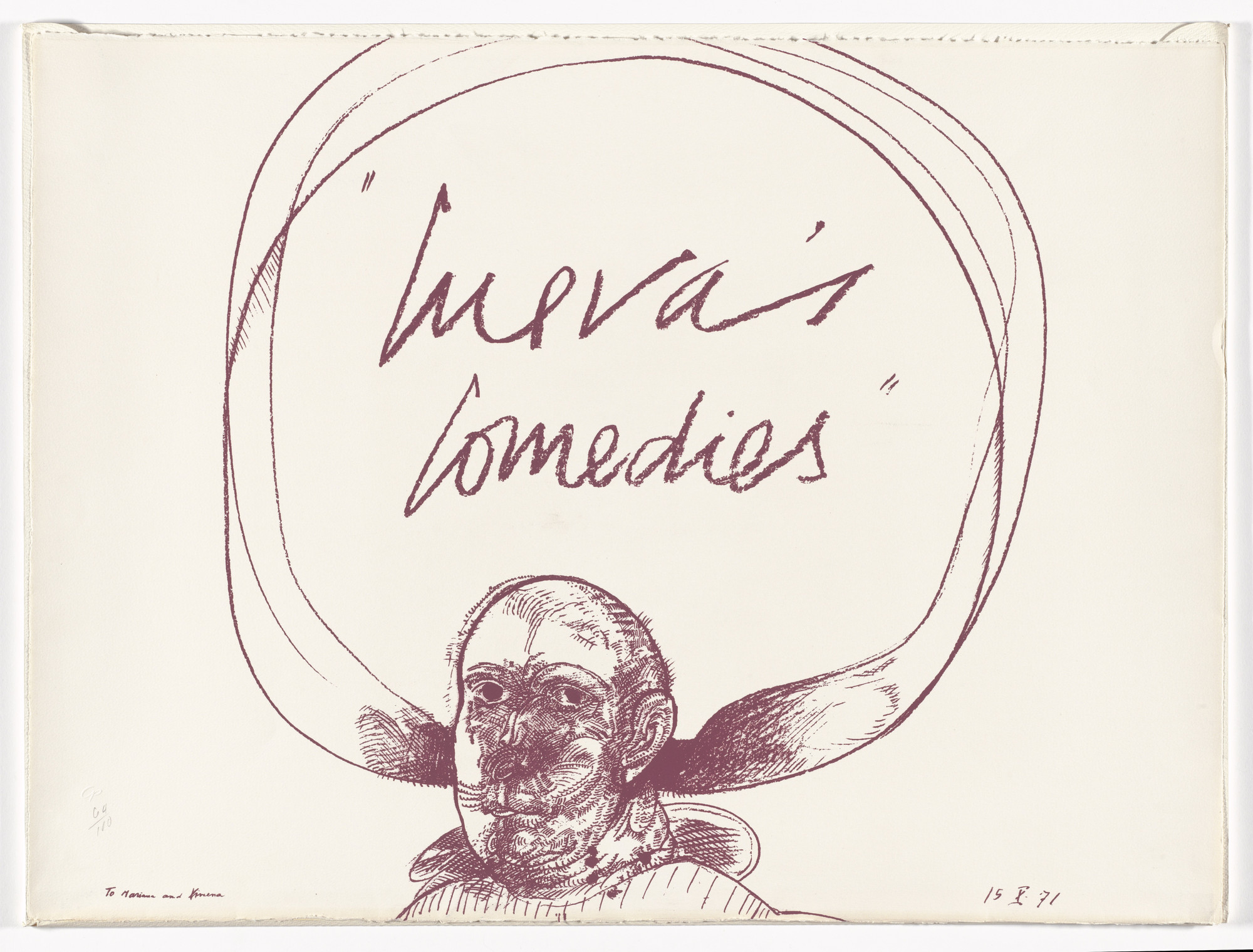 José Luis Cuevas. Cuevas' Comedies