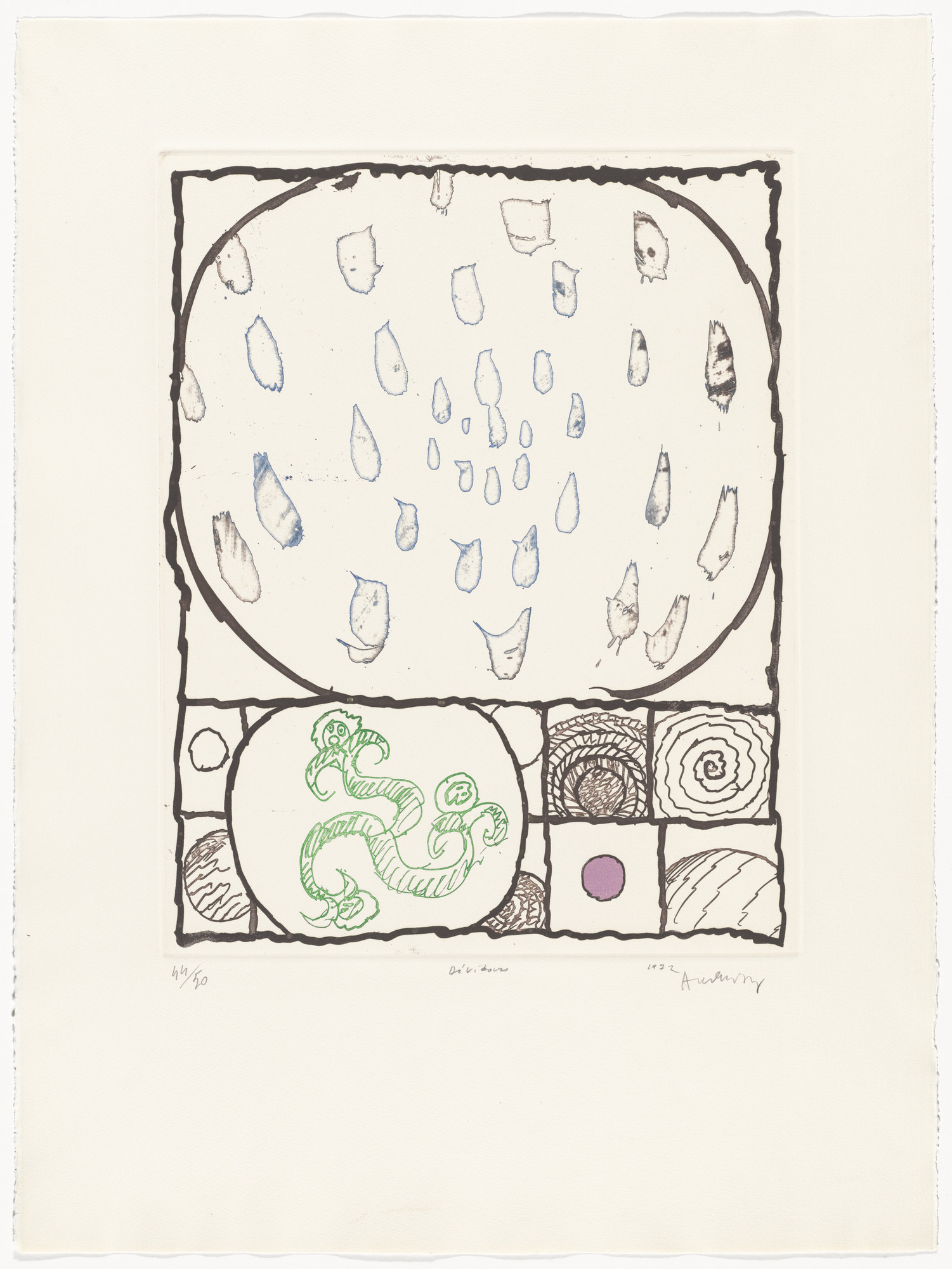 Pierre Alechinsky. Plate I from Reels ( Dévidoirs )