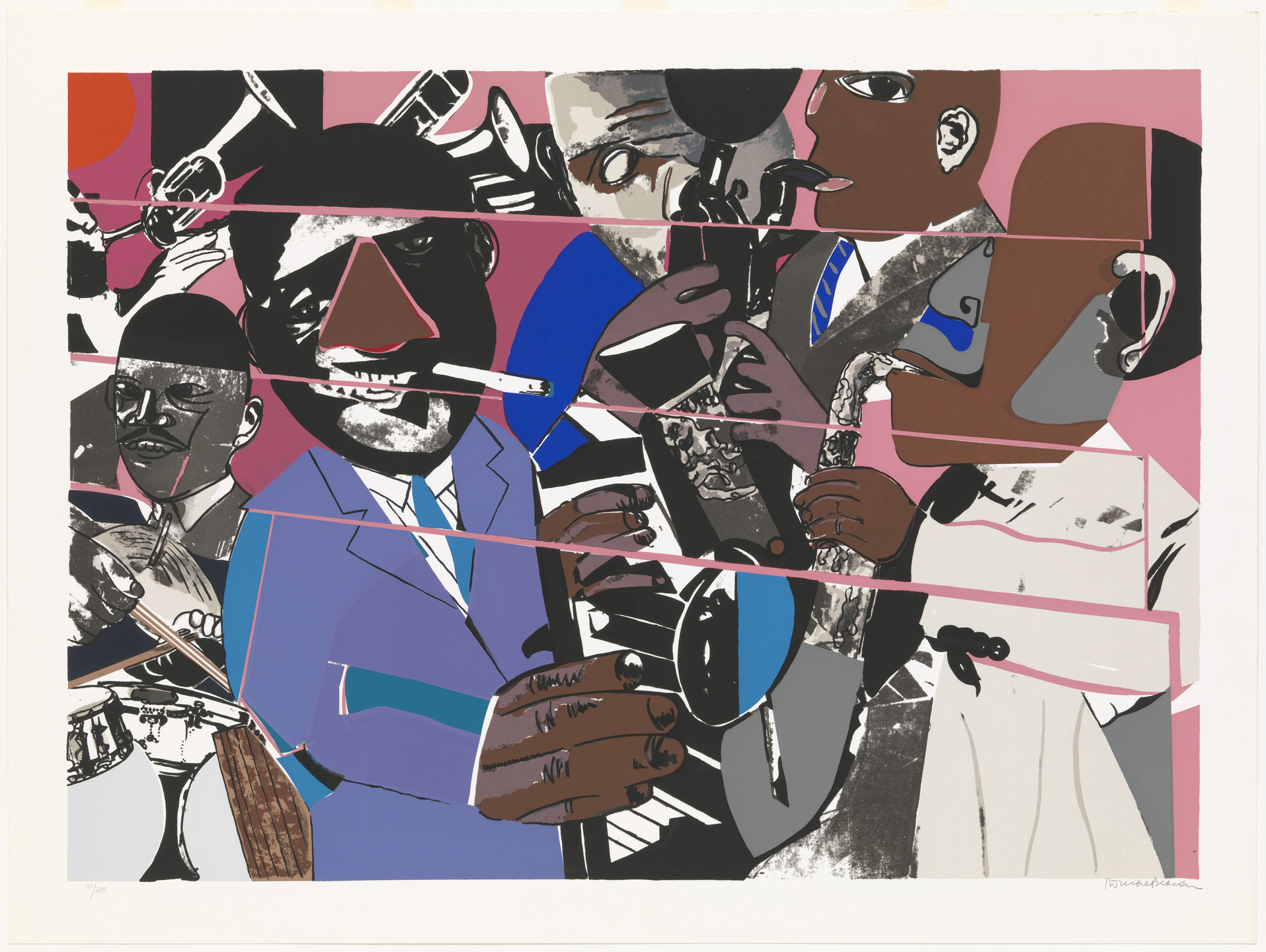 Romare Bearden. Jazz II. 1980
