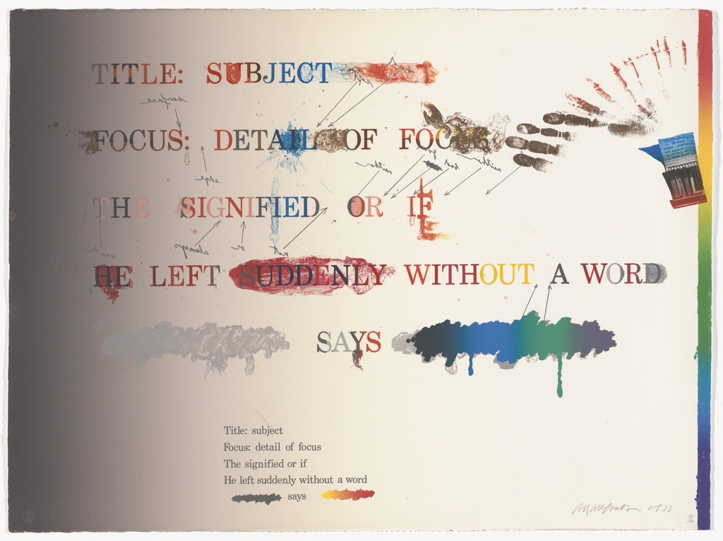 Untitled 5 from "No!" says the signified