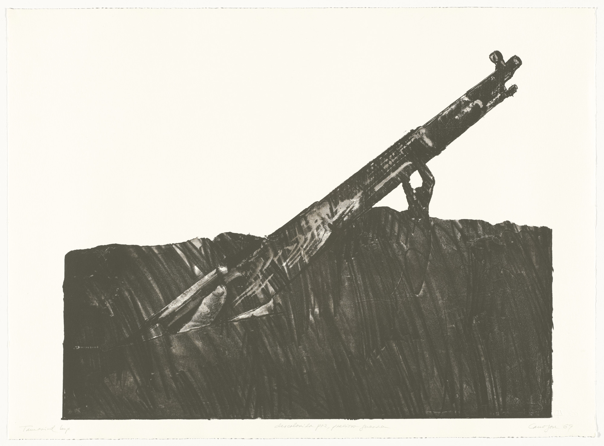 Rafael Canogar. Pale Peace, Beautiful War (Descolorida paz, preciosa guerra) from Violence (La Violencia)