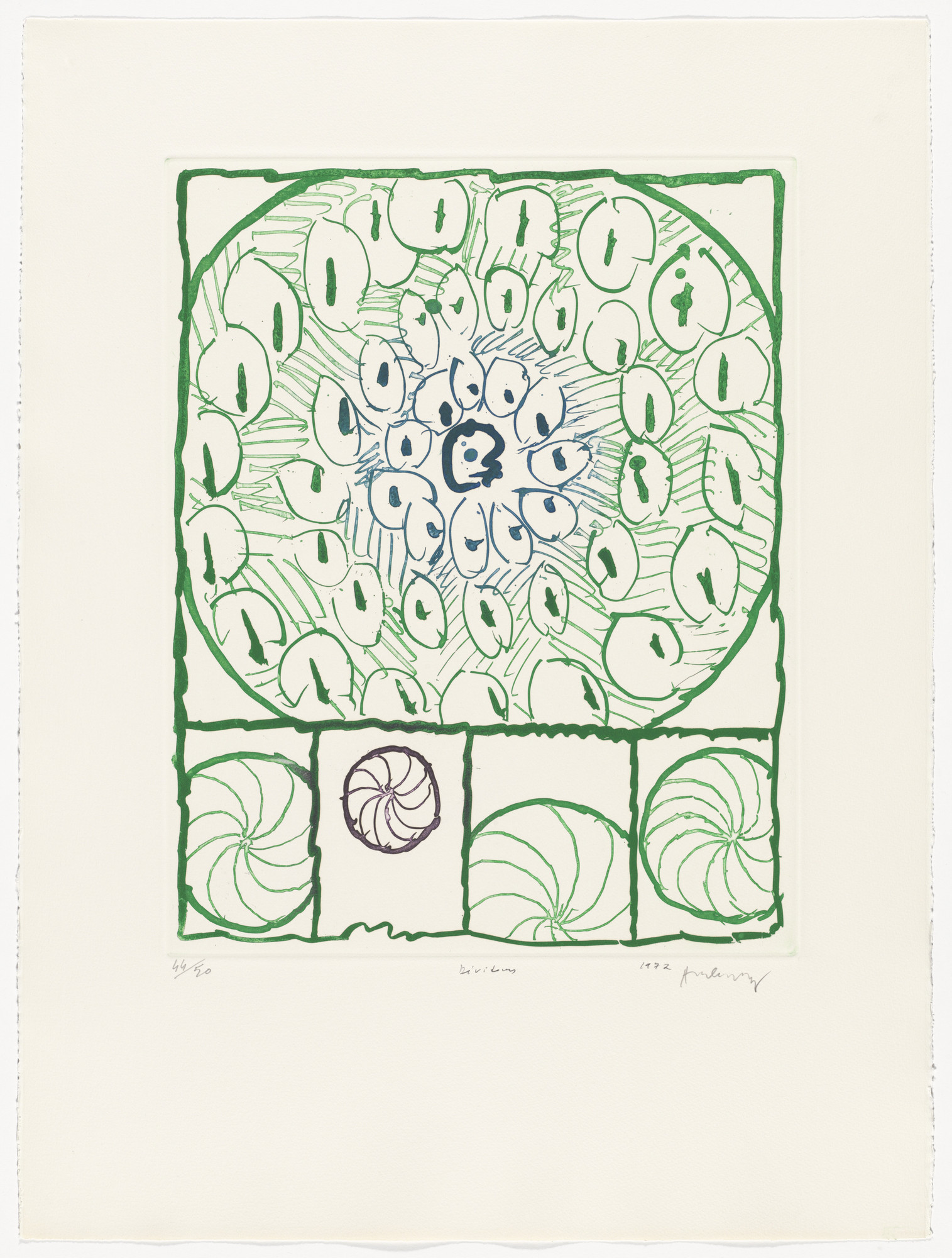 Pierre Alechinsky. Plate V from Reels ( Dévidoirs )
