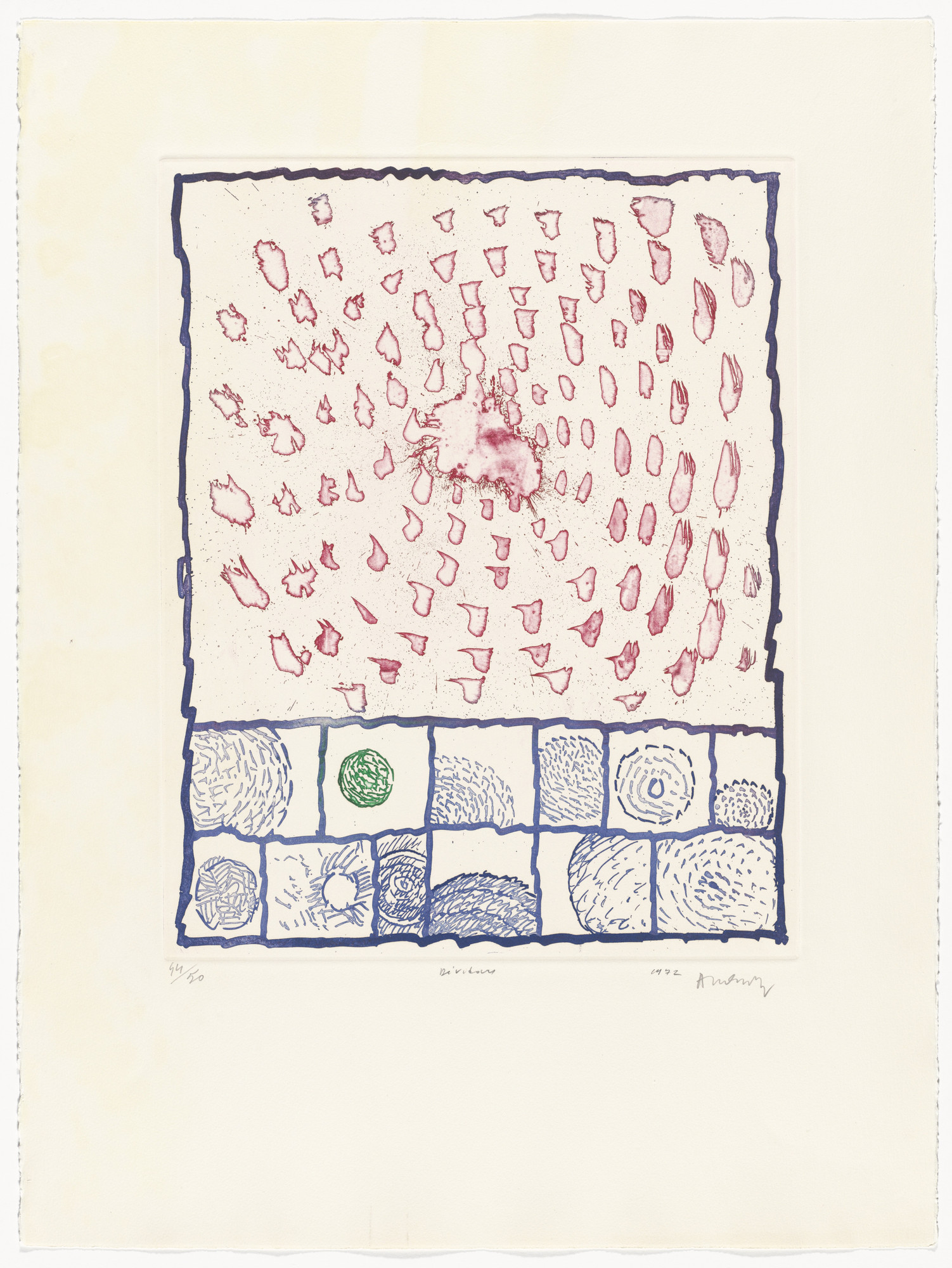 Pierre Alechinsky. Plate VI from Reels ( Dévidoirs )