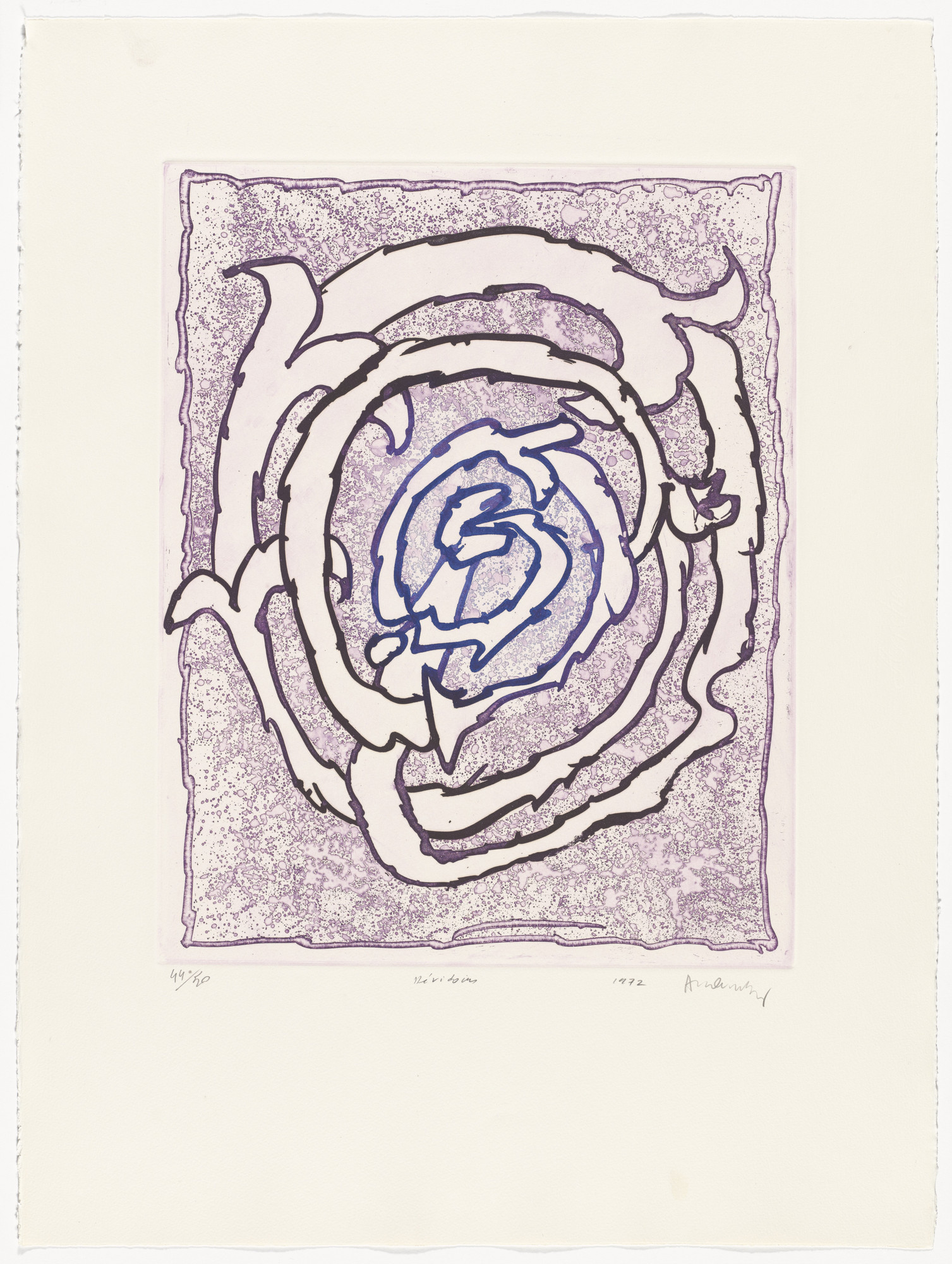 Pierre Alechinsky. Plate VII from Reels ( Dévidoirs )