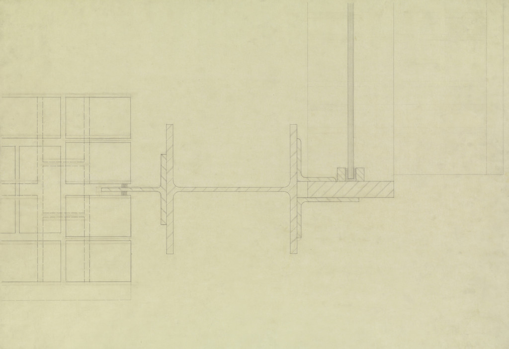 IIT Library and Administration Building, Chicago, Illinois, Structural detail