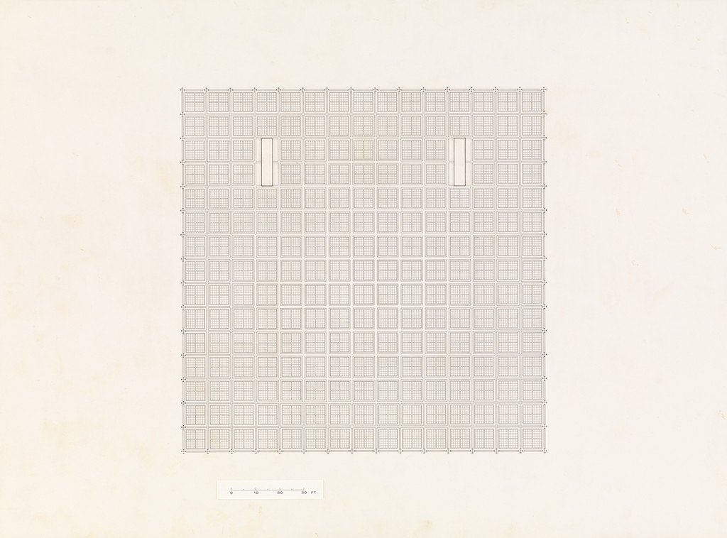 Toronto-Dominion Centre, Toronto, Ontario, Canada, Reflected ceiling plan