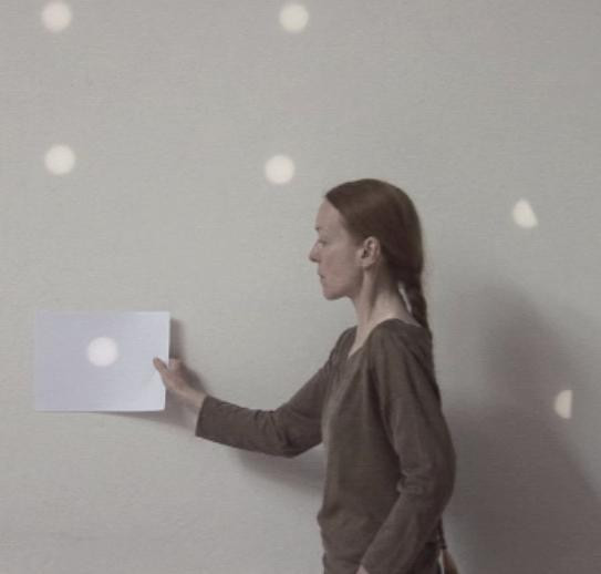 Untitled (sheet of paper (A4), lights)