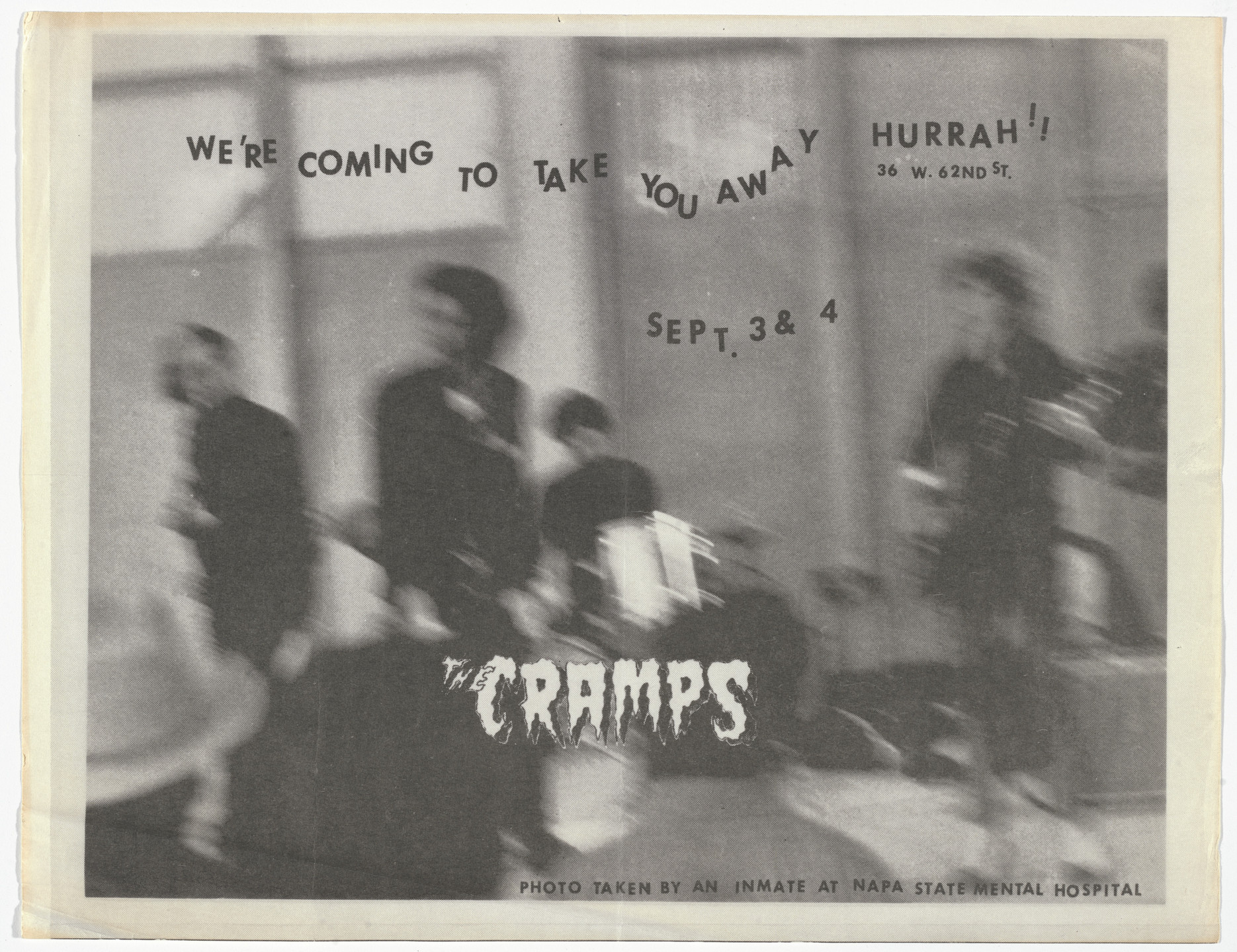 Unknown Designer. The Cramps, We're Coming to Take You Away, Hurrah!. c.1978