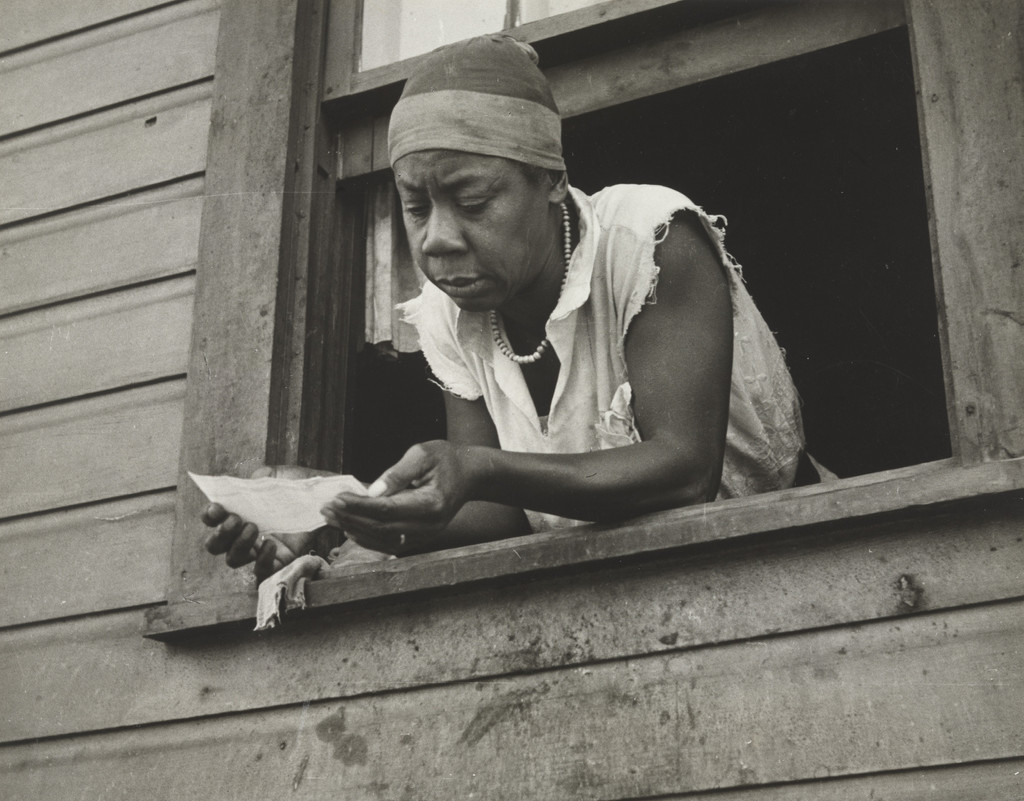 Colored Inhabitant of Scott's Run, West Virginia, Who Has Just Received Relief Check