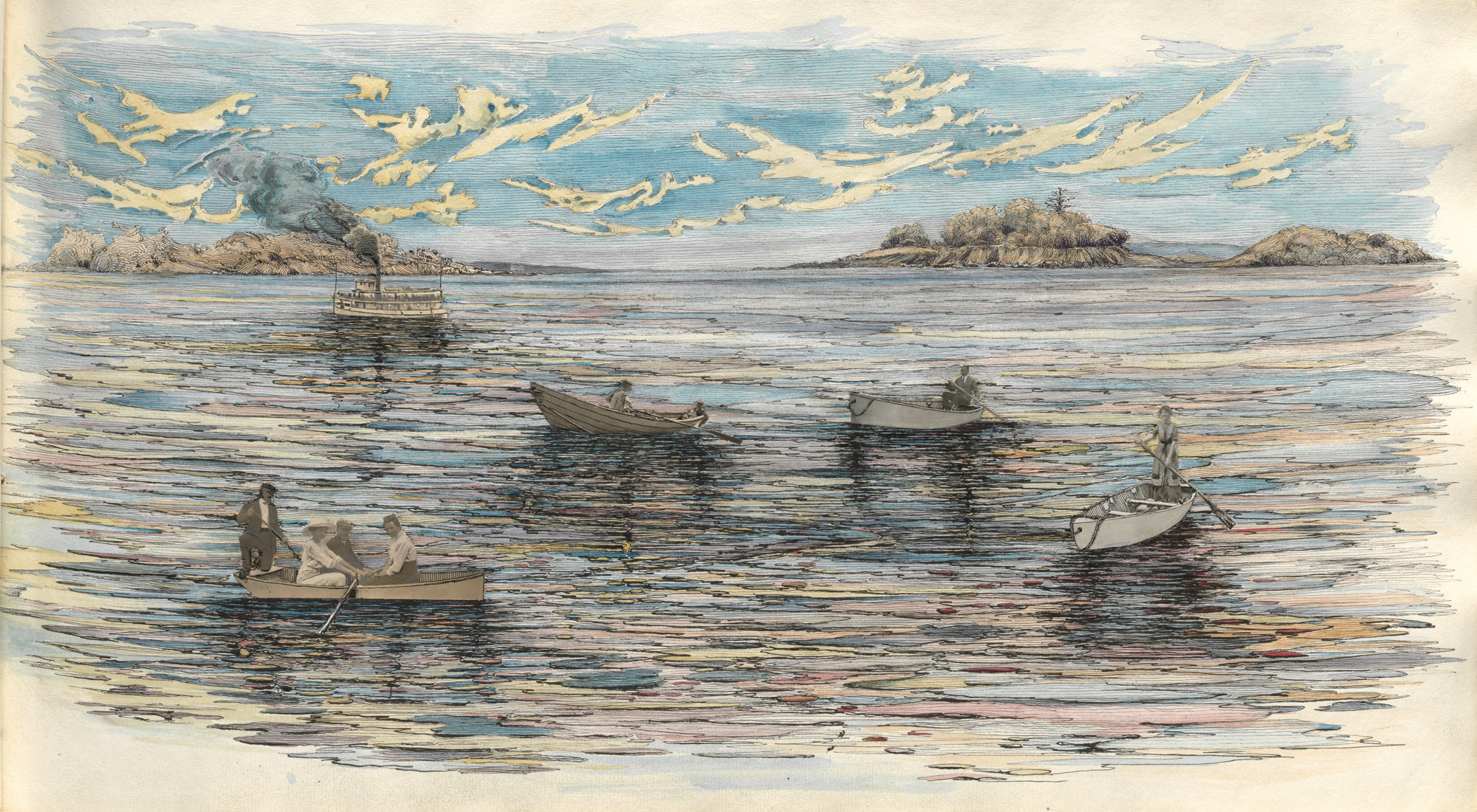 Charles Norman Sladen. Untitled (page from album titled "July 1913")