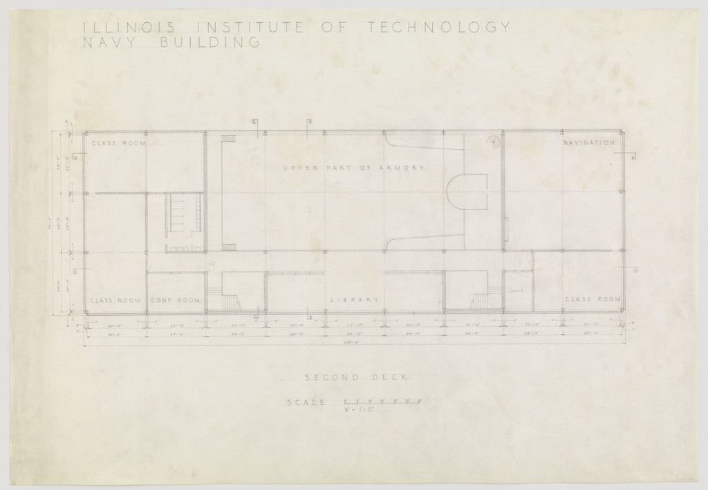 IIT Alumni Memorial Hall (Navy Building), Chicago, Illinois (Plan)