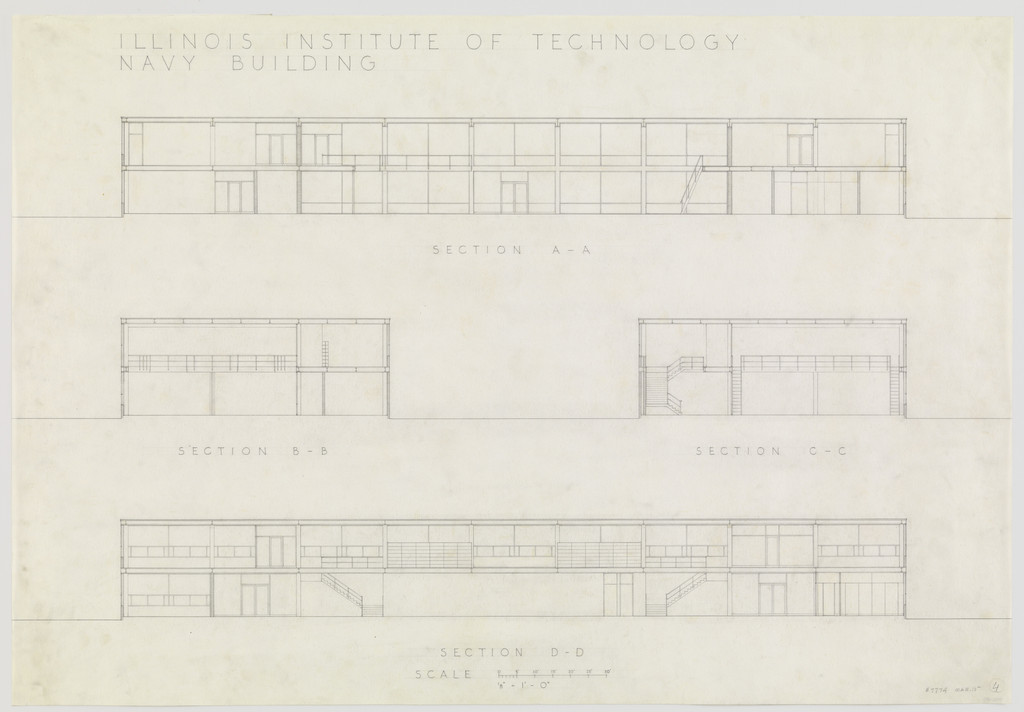 IIT Alumni Memorial Hall (Navy Building), Chicago, Illinois (Sections)